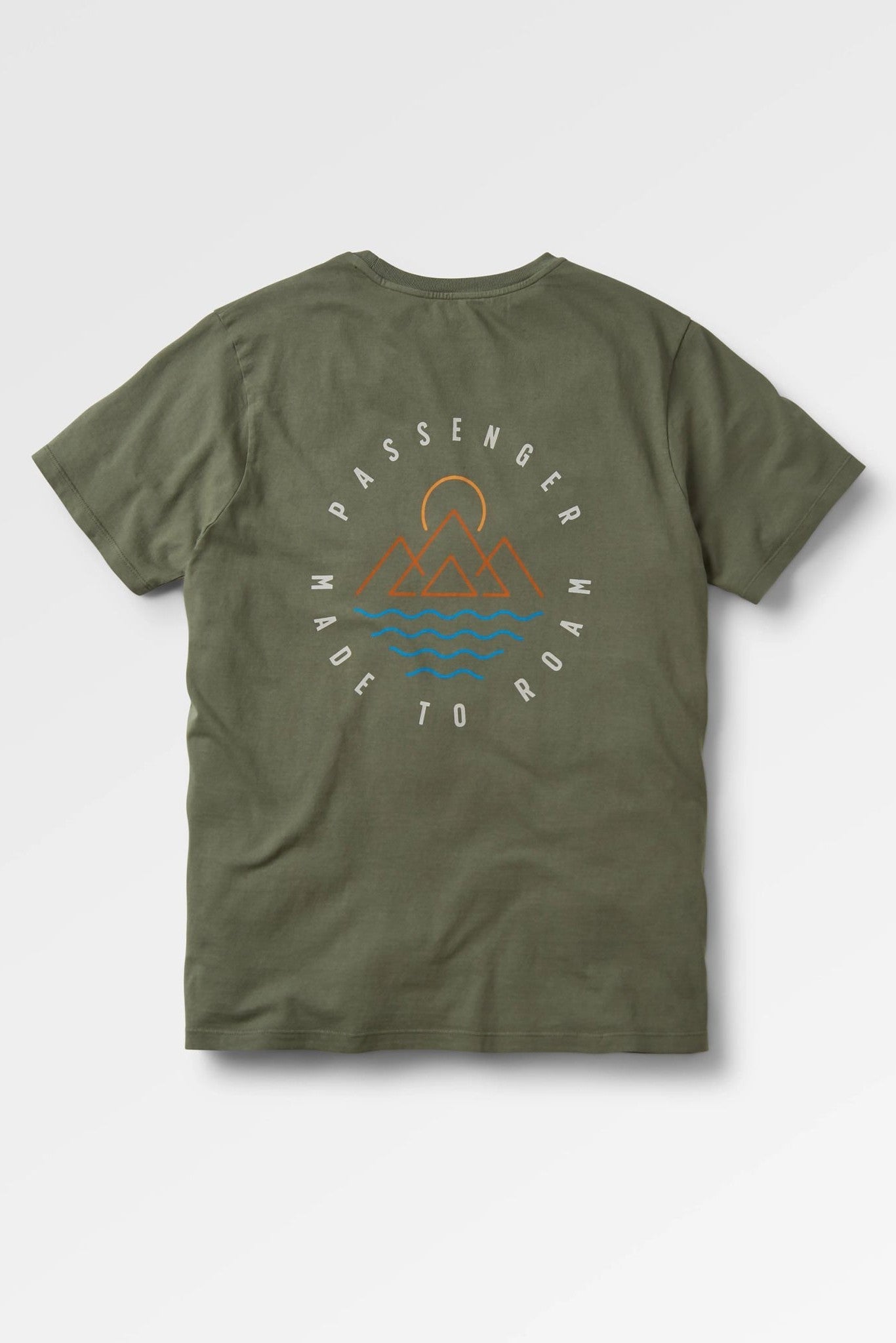 PASSENGER - Escapism Recycled Cotton T-Shirt - Dusty Olive - BACKYARD