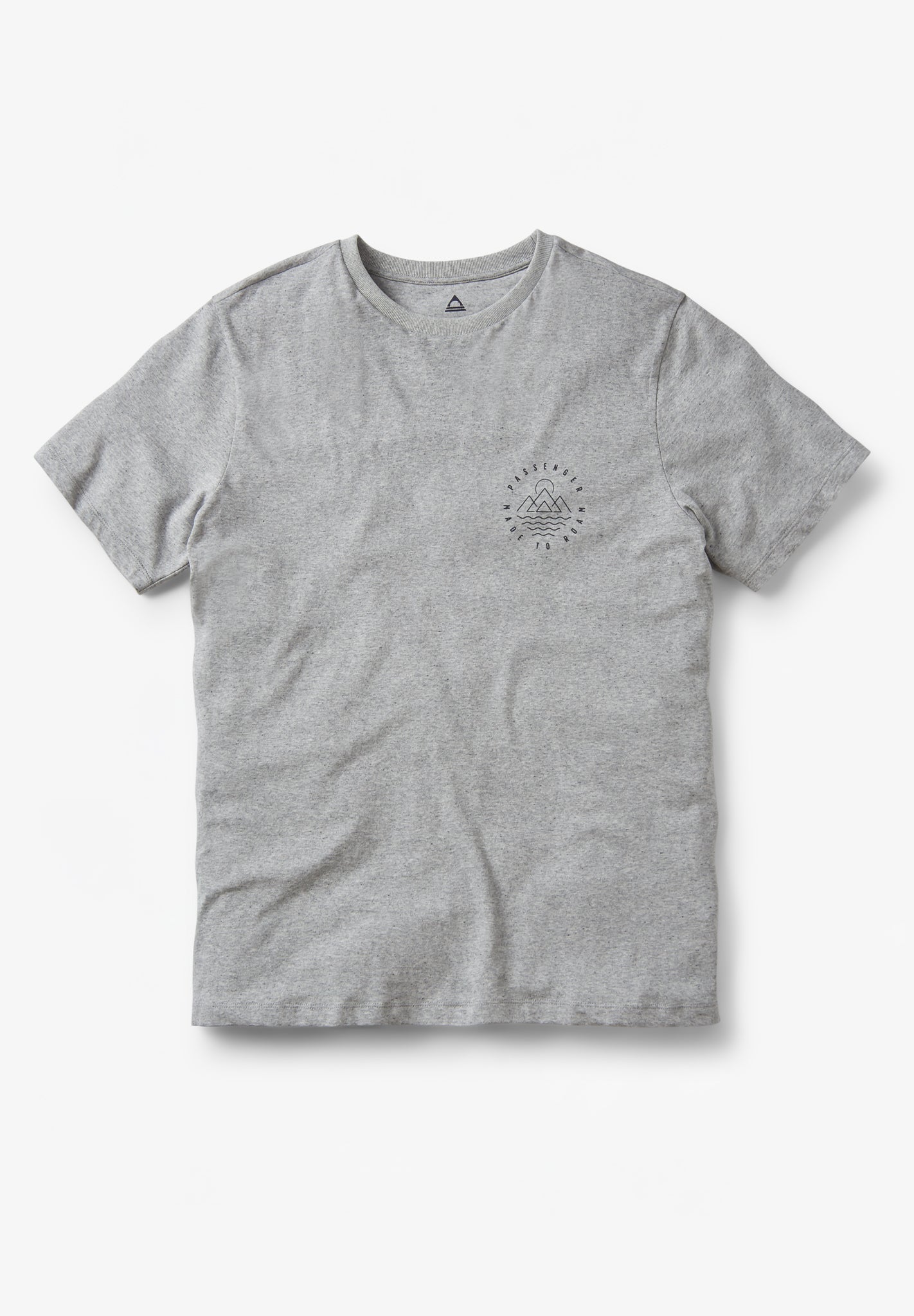 PASSENGER - Escapism Recycled Cotton T-Shirt - Grey Marl - BACKYARD