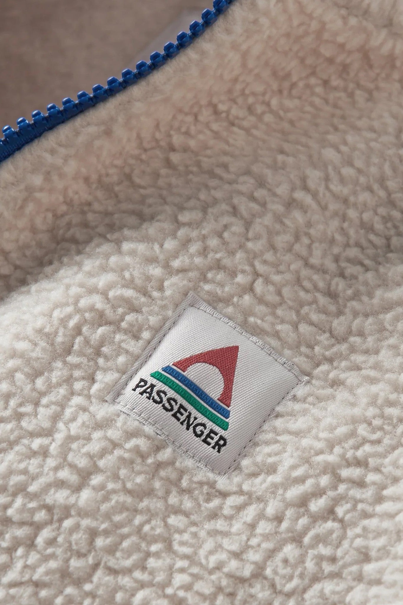 PASSENGER - Fairbanks 2.0 Full Zip Recycled Sherpa Fleece - Oatmeal - BACKYARD