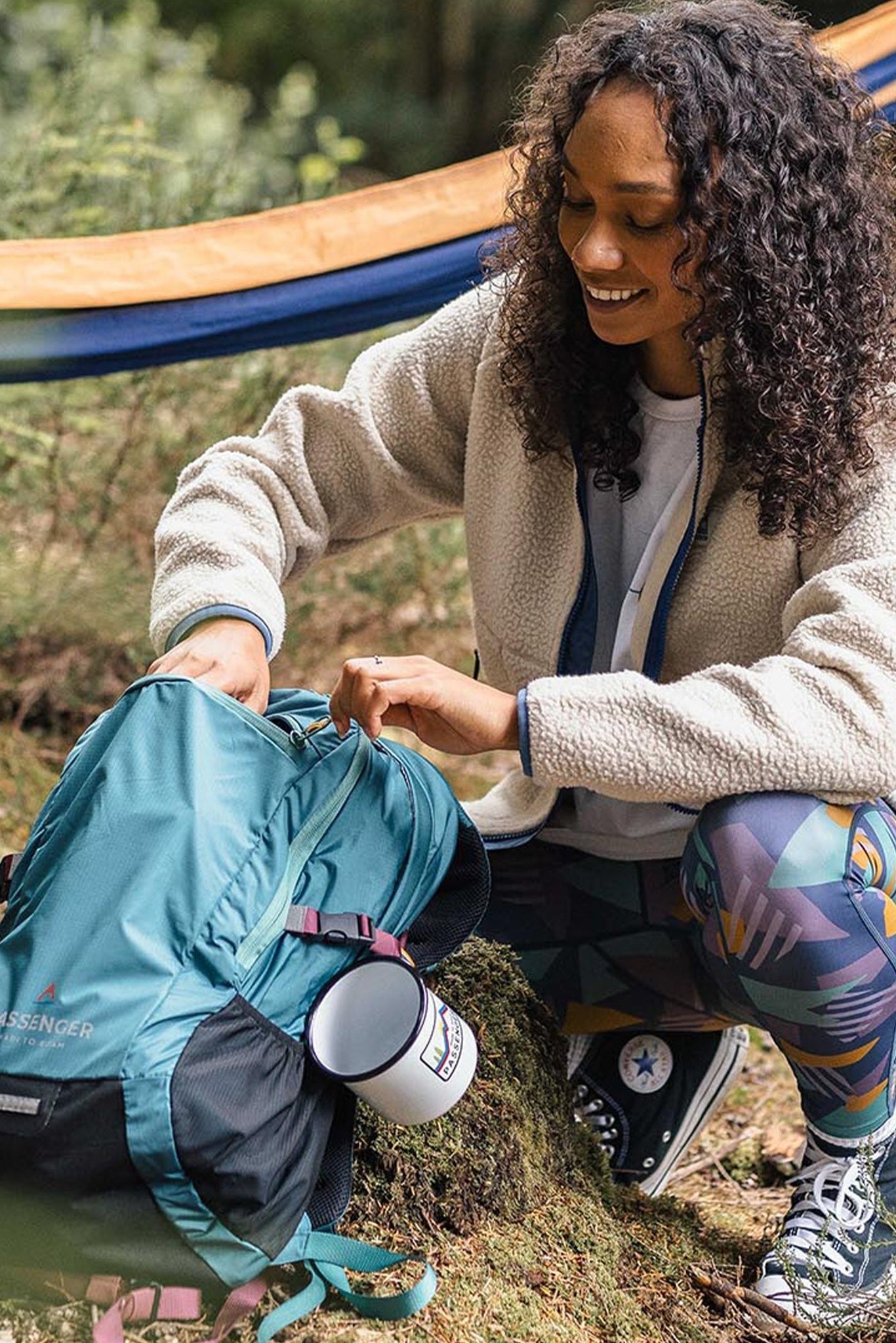 PASSENGER - Fairbanks 2.0 Full Zip Recycled Sherpa Fleece - Oatmeal - BACKYARD