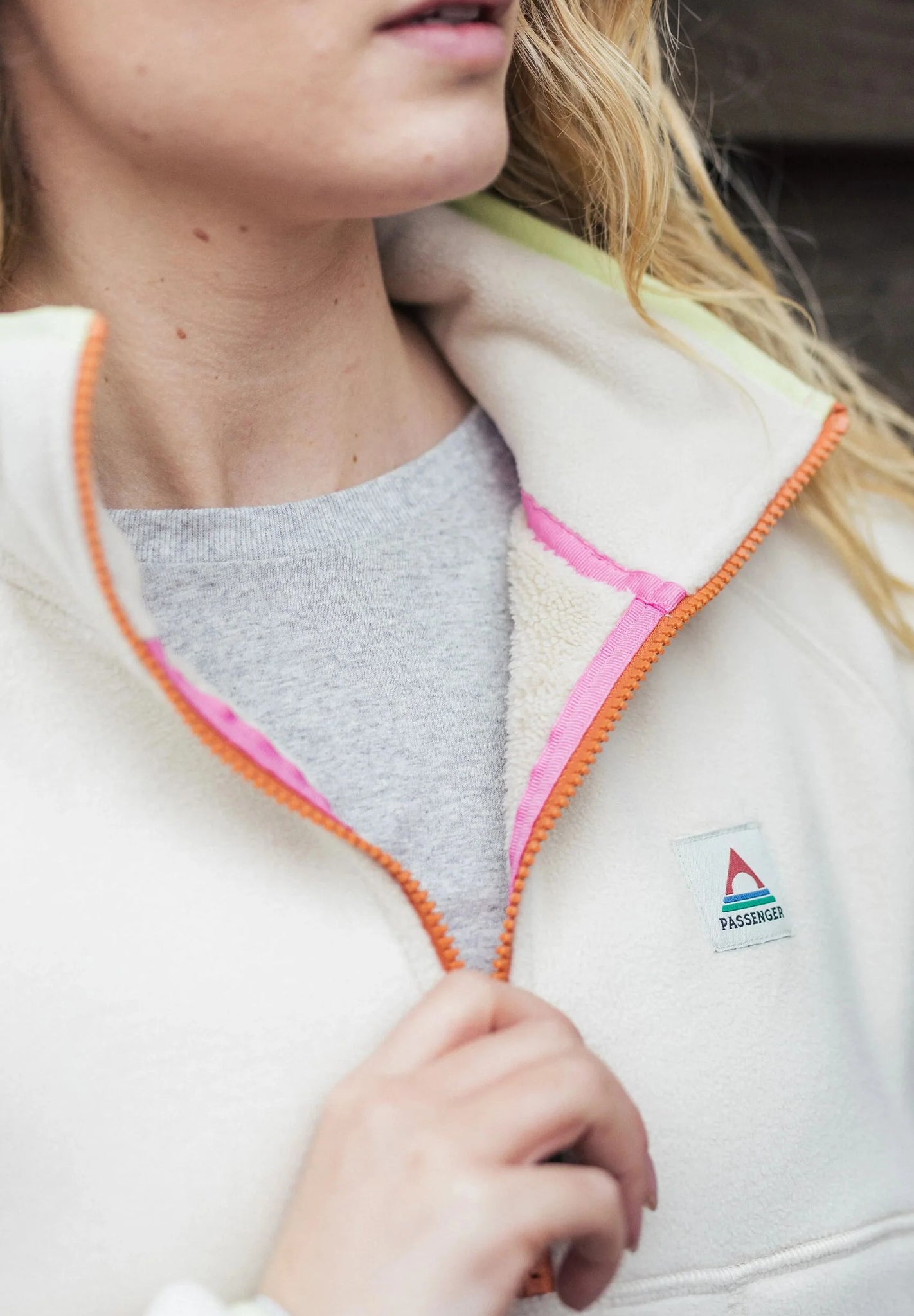 PASSENGER - Folksy Recycled Sherpa Fleece - Oat - BACKYARD