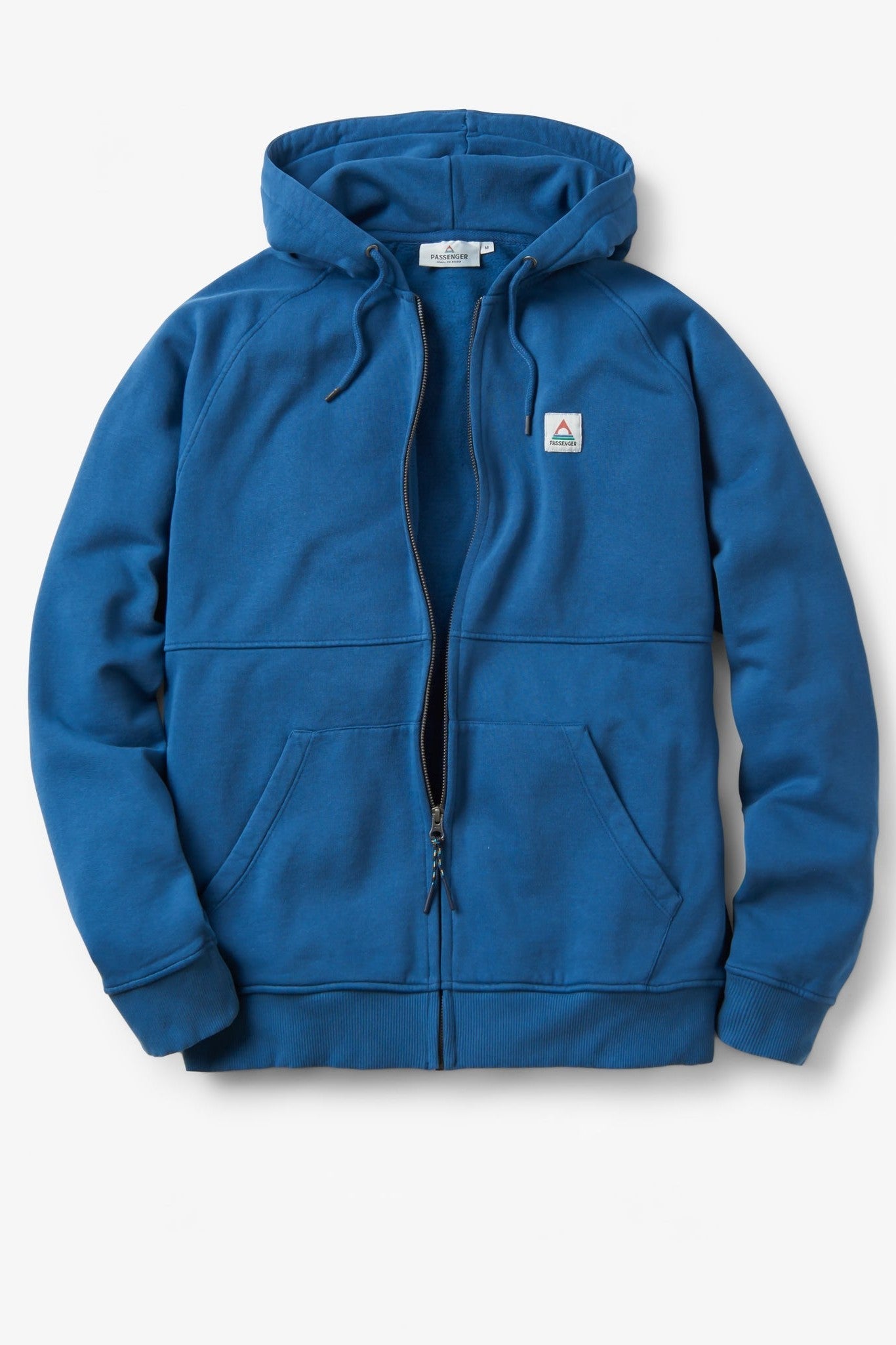 PASSENGER - Heritage Full Zip Recycled Cotton Hoodie - Dark Denim - BACKYARD