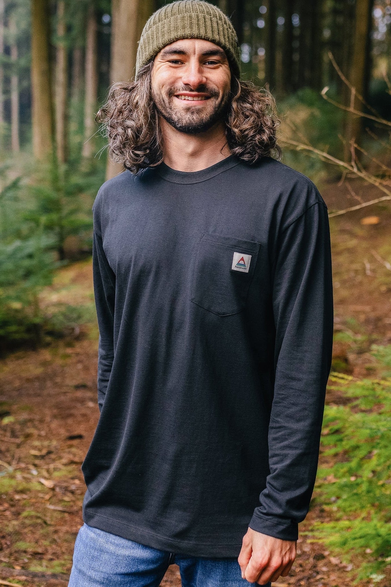 PASSENGER - Heritage Recycled Relaxed Fit LS T-Shirt - Black - BACKYARD