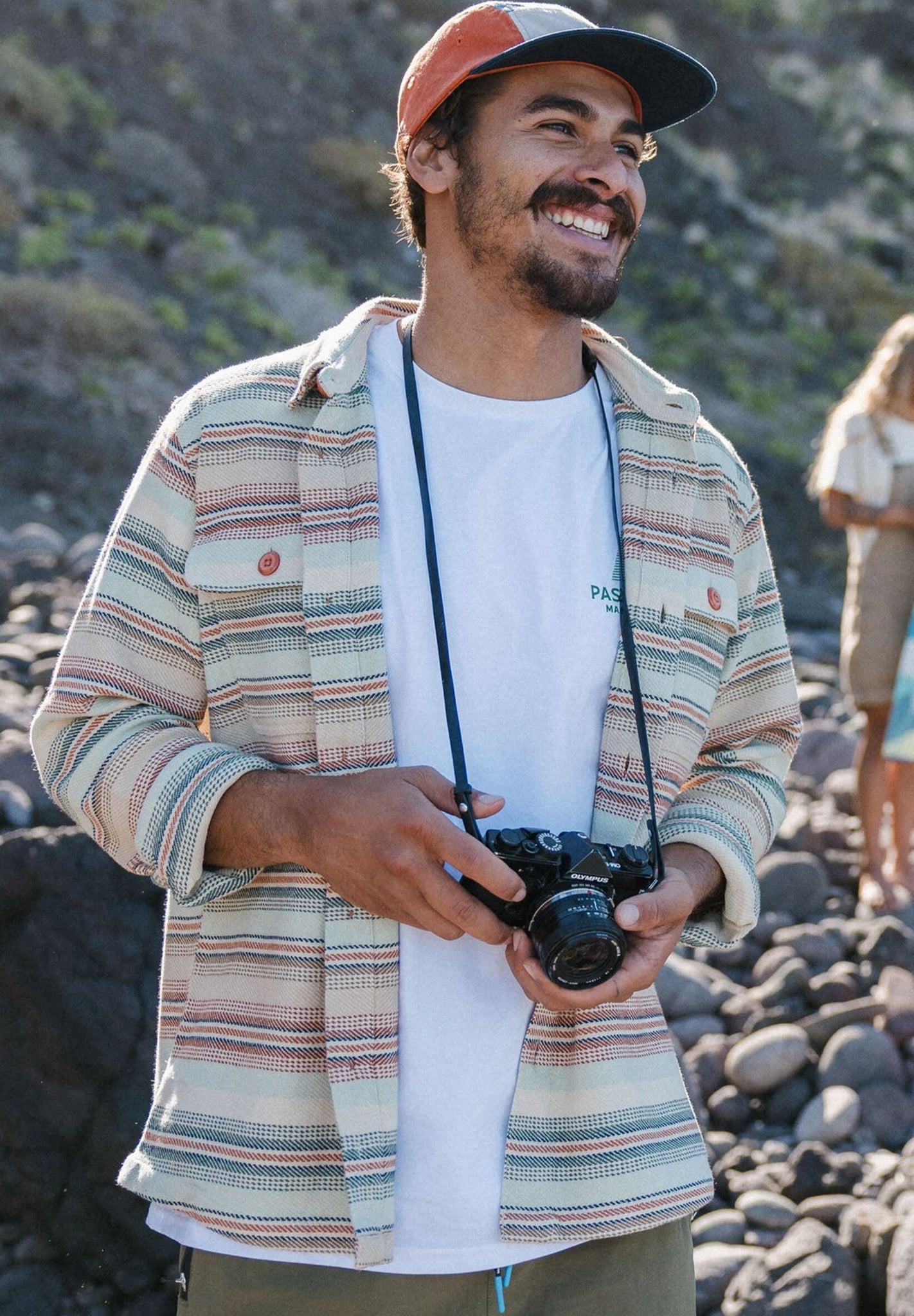 PASSENGER - Island Heavy Twill Shirt - Birch Beach Stripe - BACKYARD