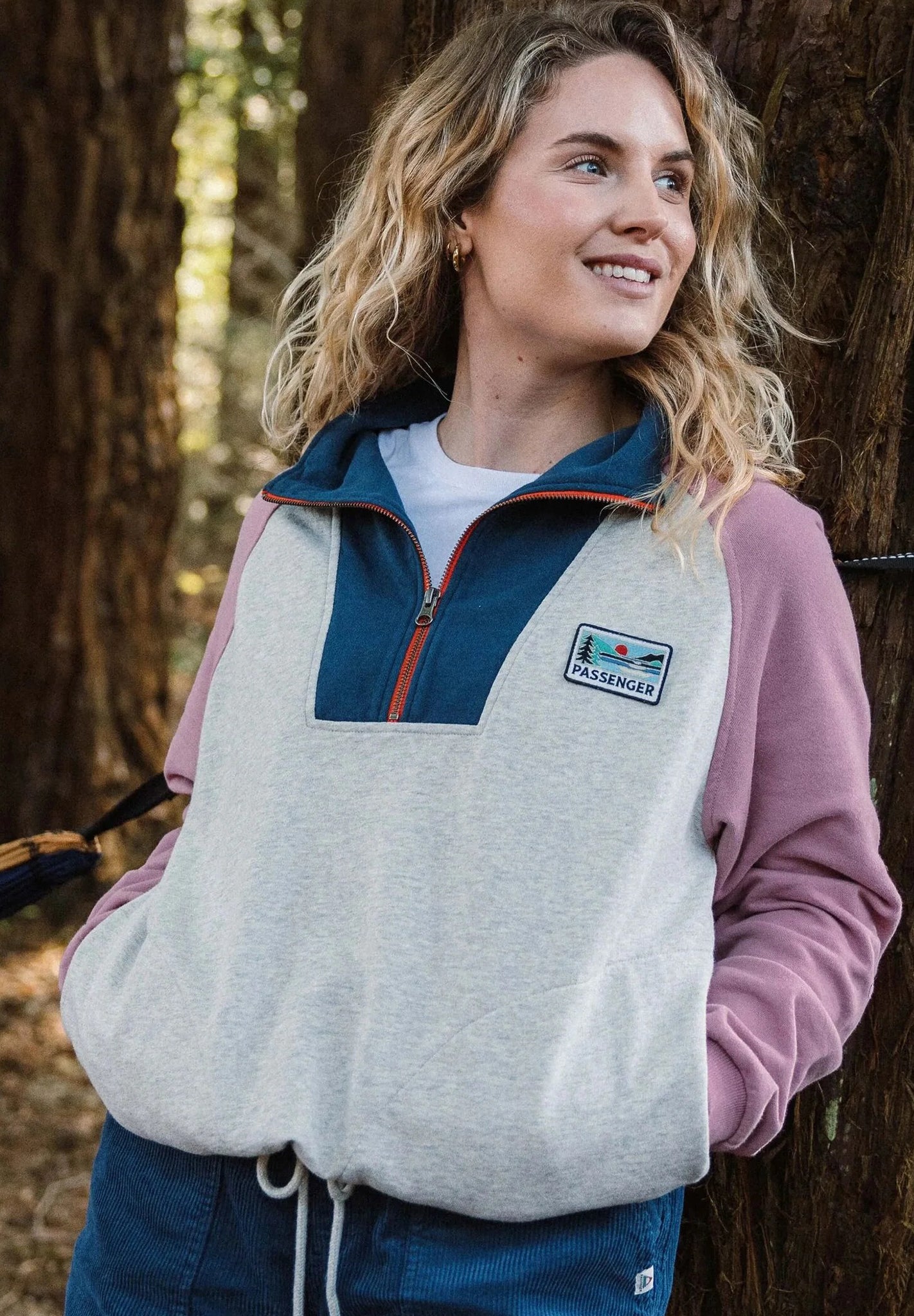 PASSENGER - Jazz Womens Smock Sweatshirt - Grey Marl - BACKYARD