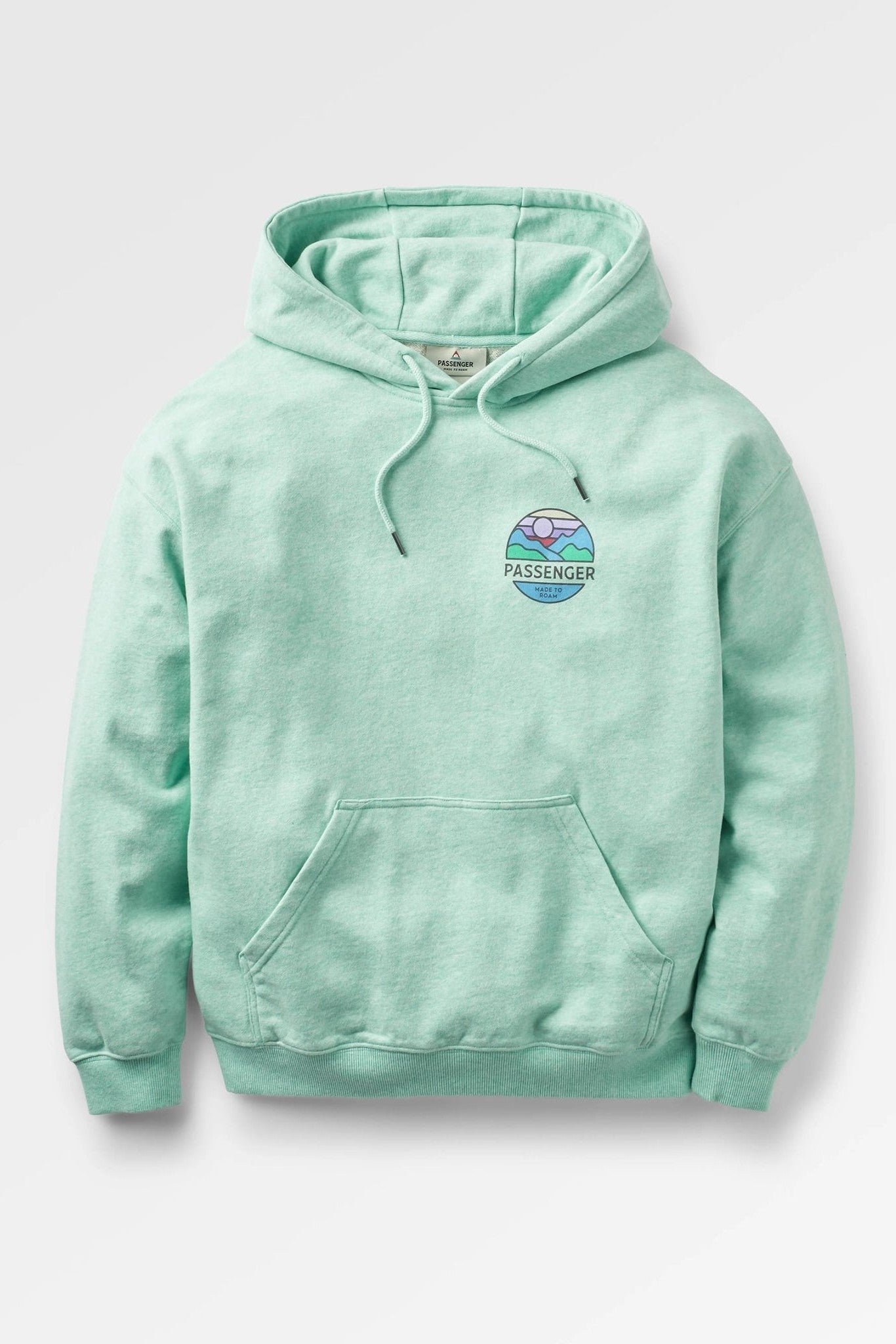 PASSENGER - Laidback Organic Cotton Hoodie - Aqua Marl - BACKYARD