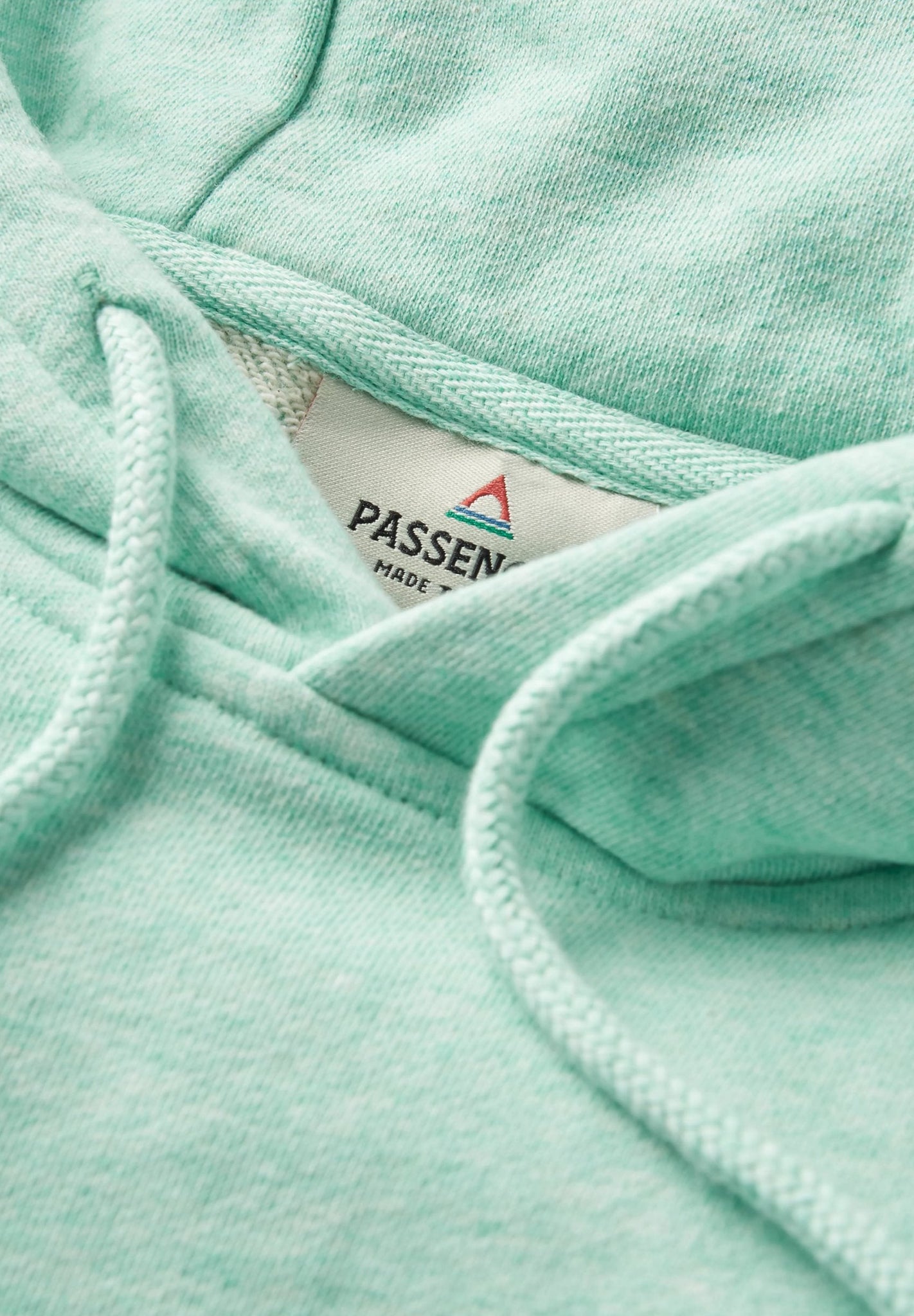 PASSENGER - Laidback Organic Cotton Hoodie - Aqua Marl - BACKYARD