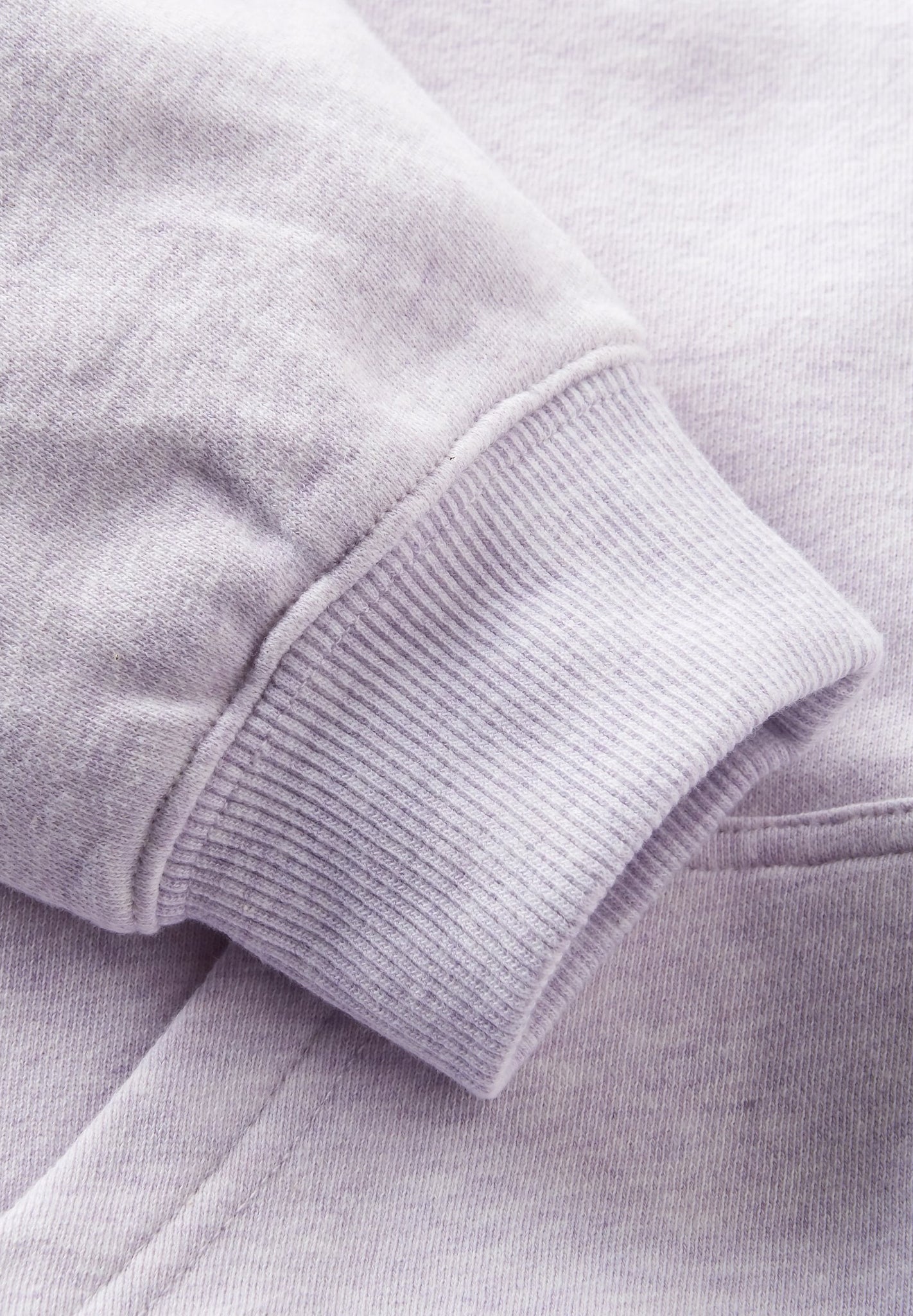 PASSENGER - Laidback Organic Cotton Hoodie - Lilac Mist Marl - BACKYARD