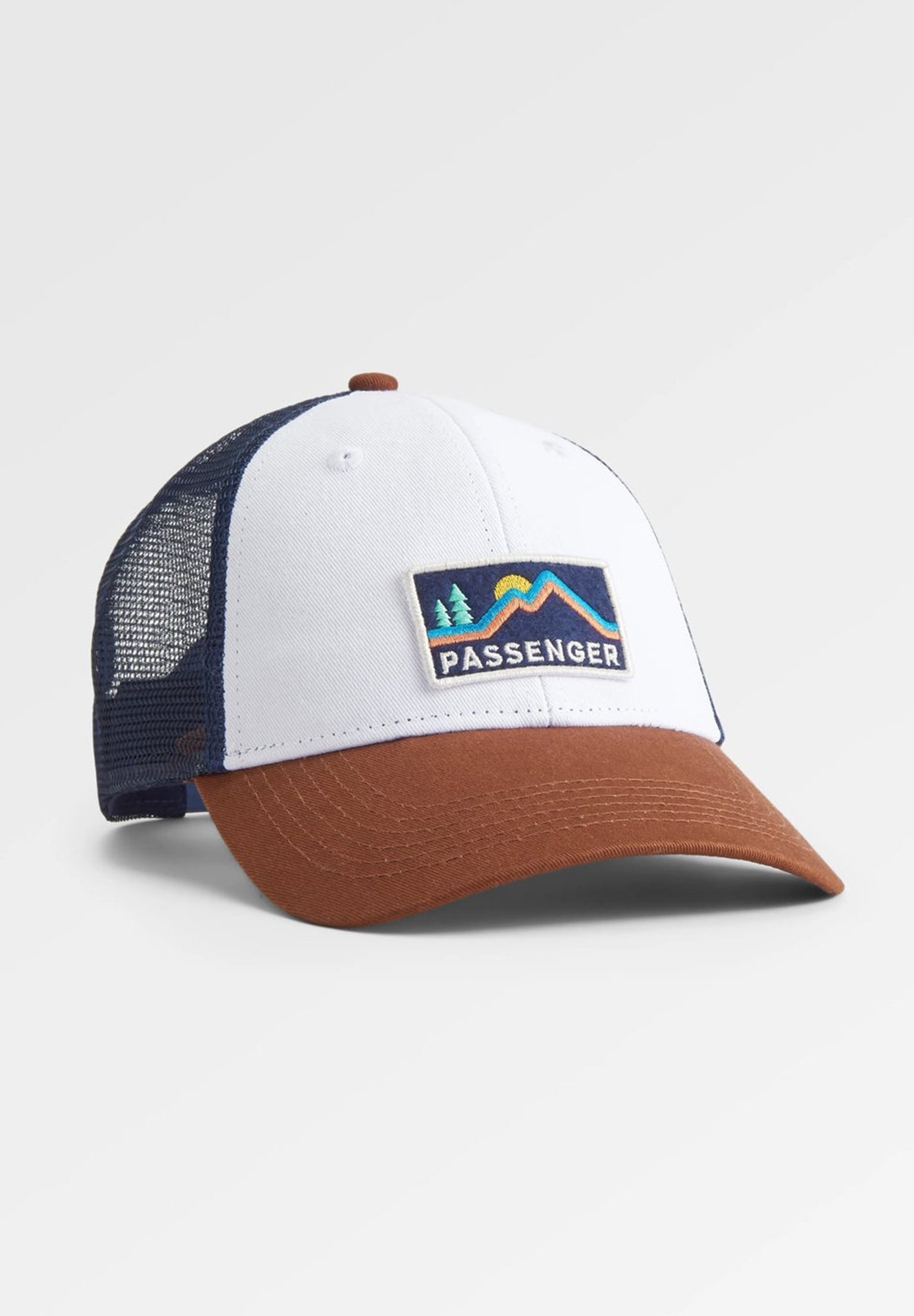 PASSENGER - Made To Roam Mesh Snapback Cap - Rich Navy Rubber - BACKYARD