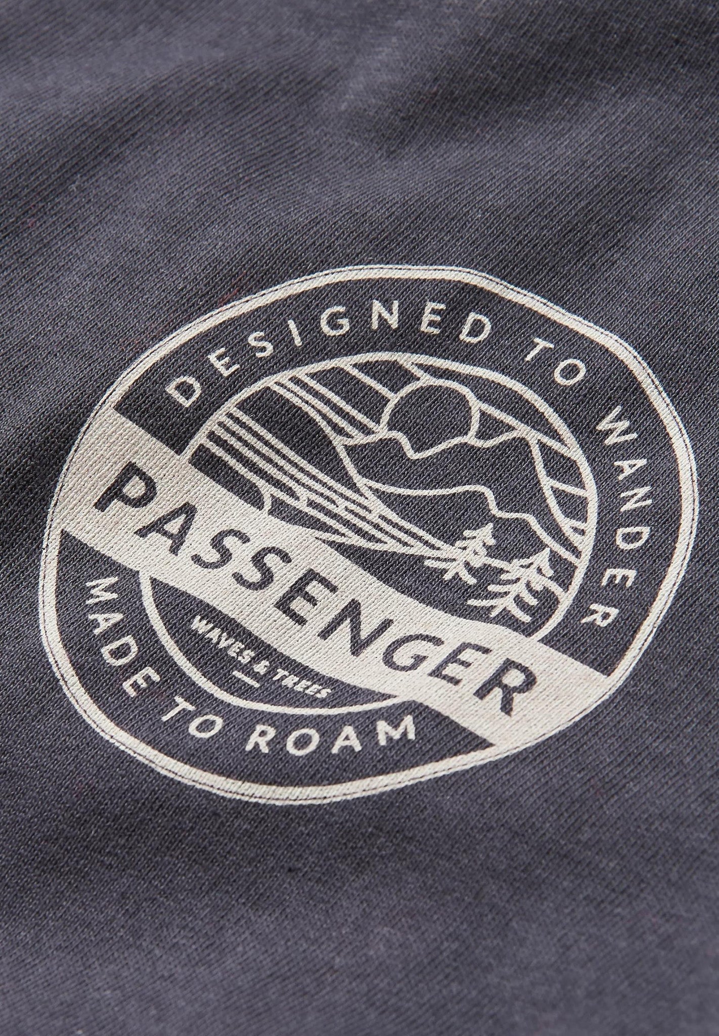 PASSENGER - Odyssey Recycled Cotton T-Shirt - Black - BACKYARD
