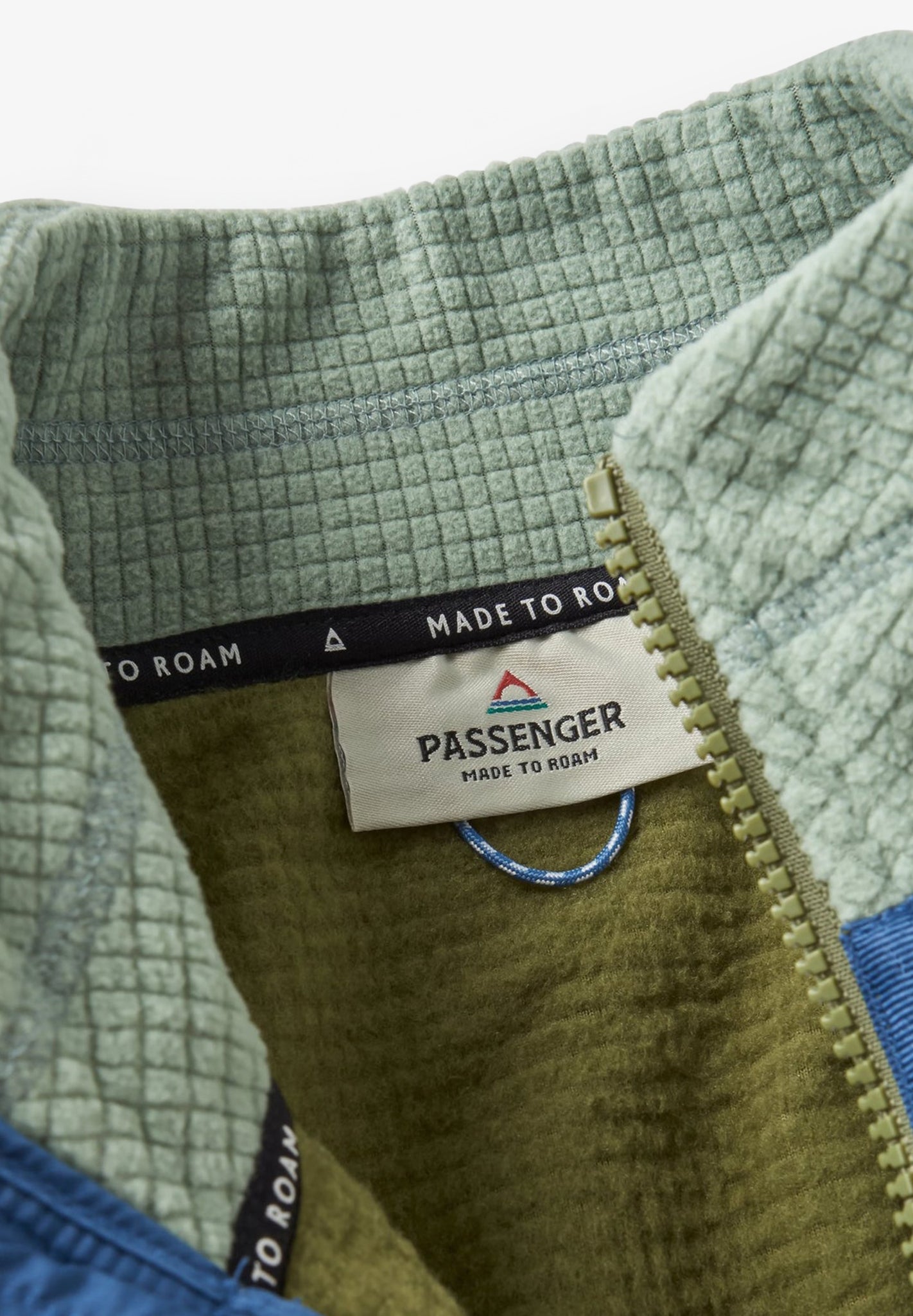 PASSENGER - Overlook Recycled Grid Polar Fleece - Khaki Pistachio - BACKYARD