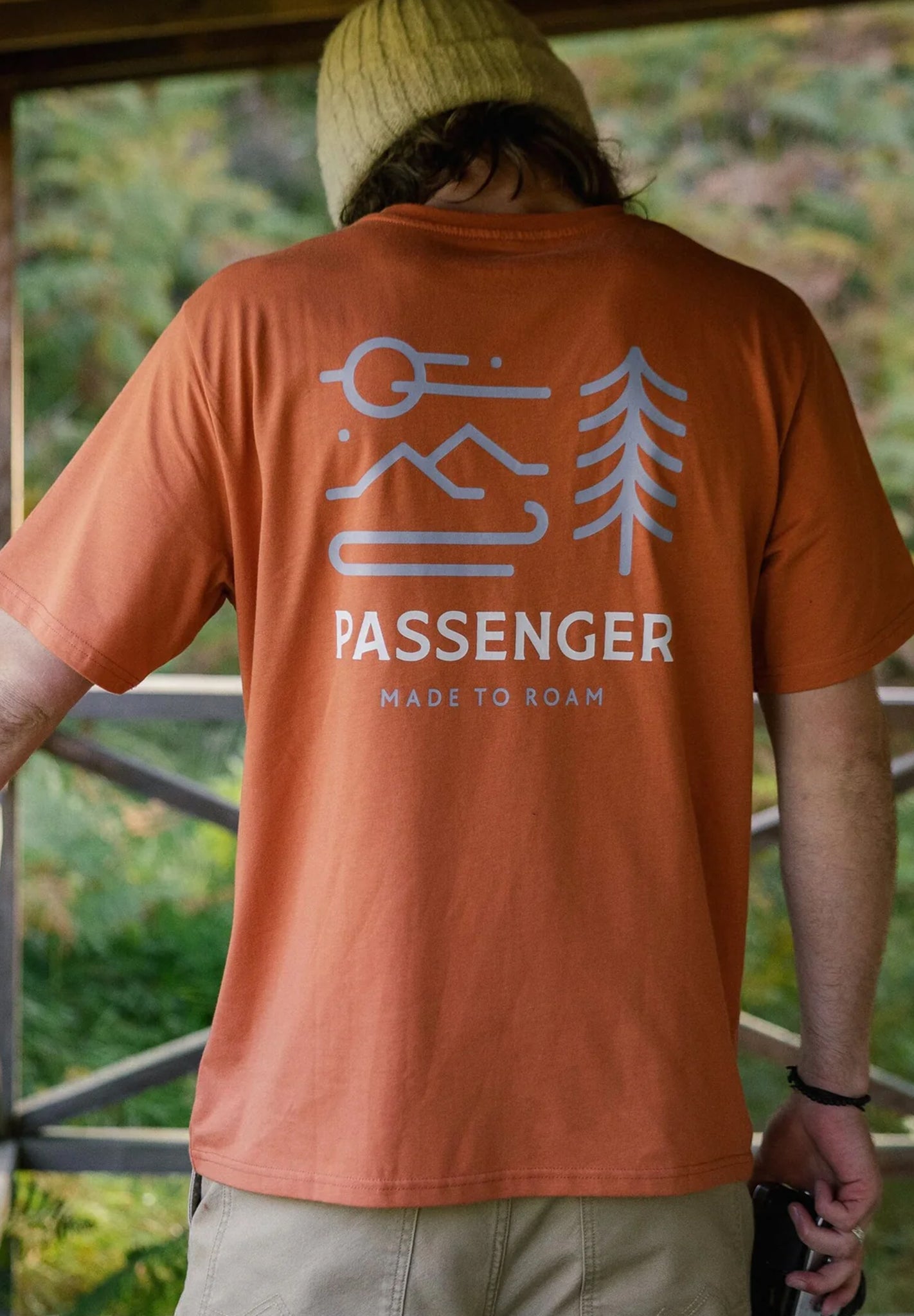PASSENGER - Phoenix Organic Cotton T-Shirt - Burnt Orange - BACKYARD
