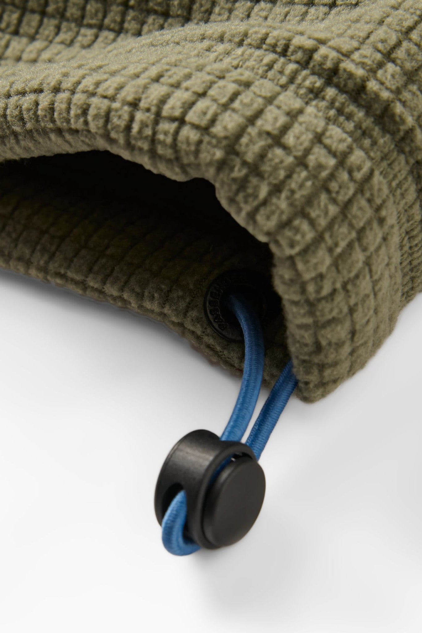PASSENGER - Point Grid Recycled Fleece Hoodie - Dusty Olive - BACKYARD