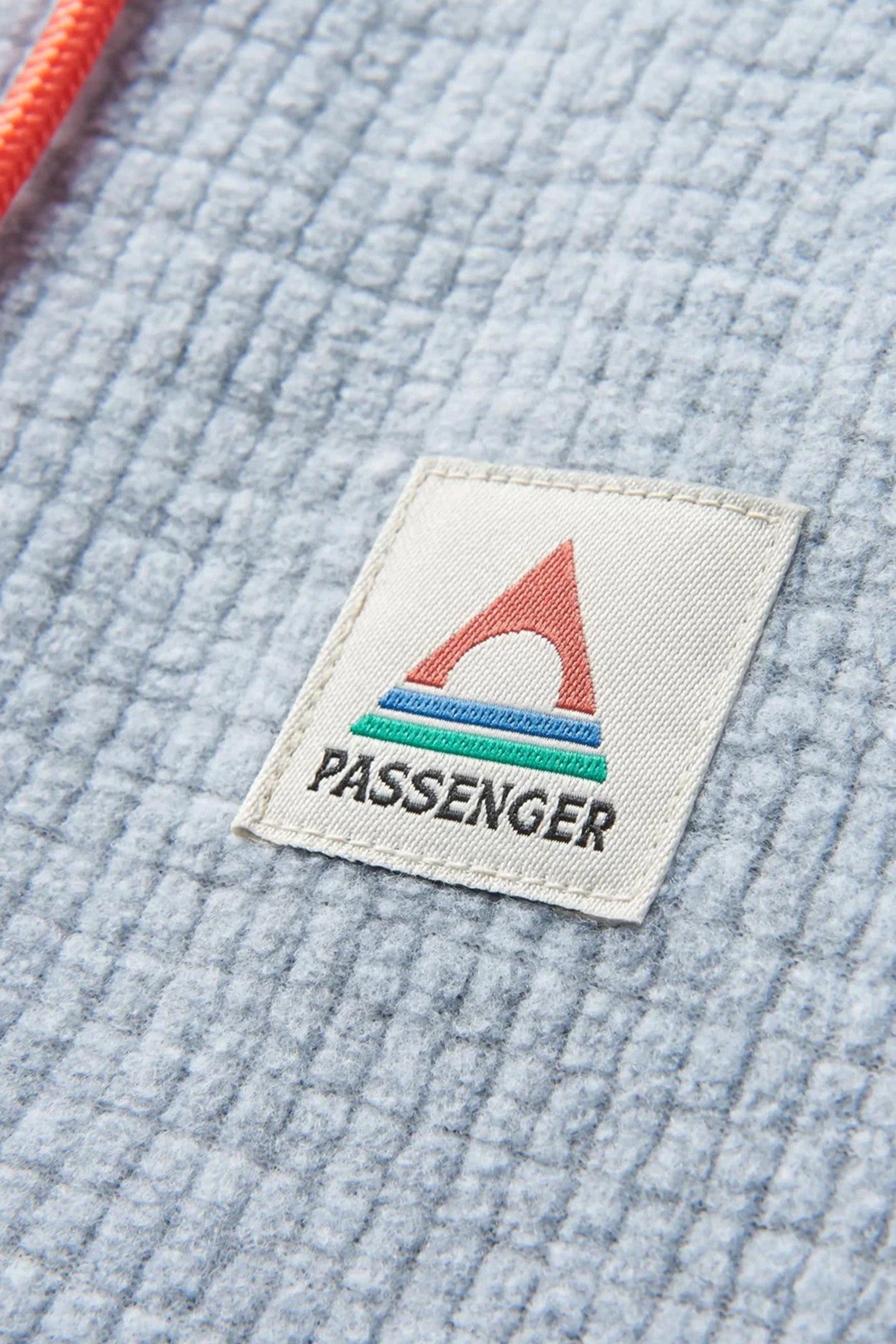 PASSENGER - Point Grid Recycled Fleece Hoodie - Grey Marl - BACKYARD