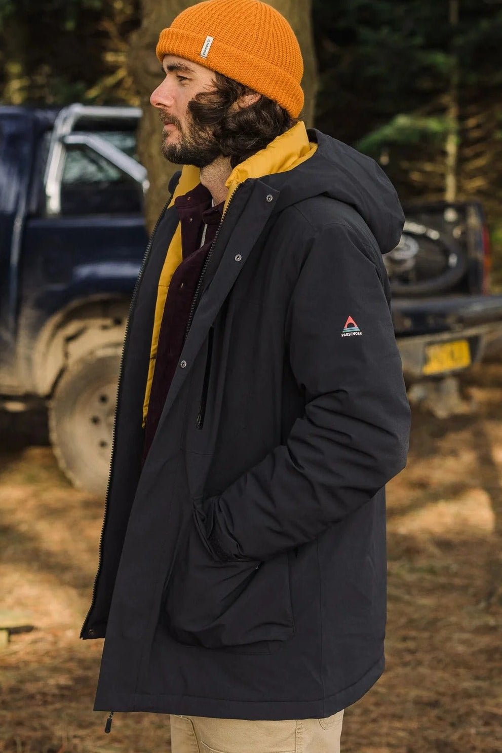 PASSENGER-Rainier Recycled Waterproof Parka-Black-BACKYARD