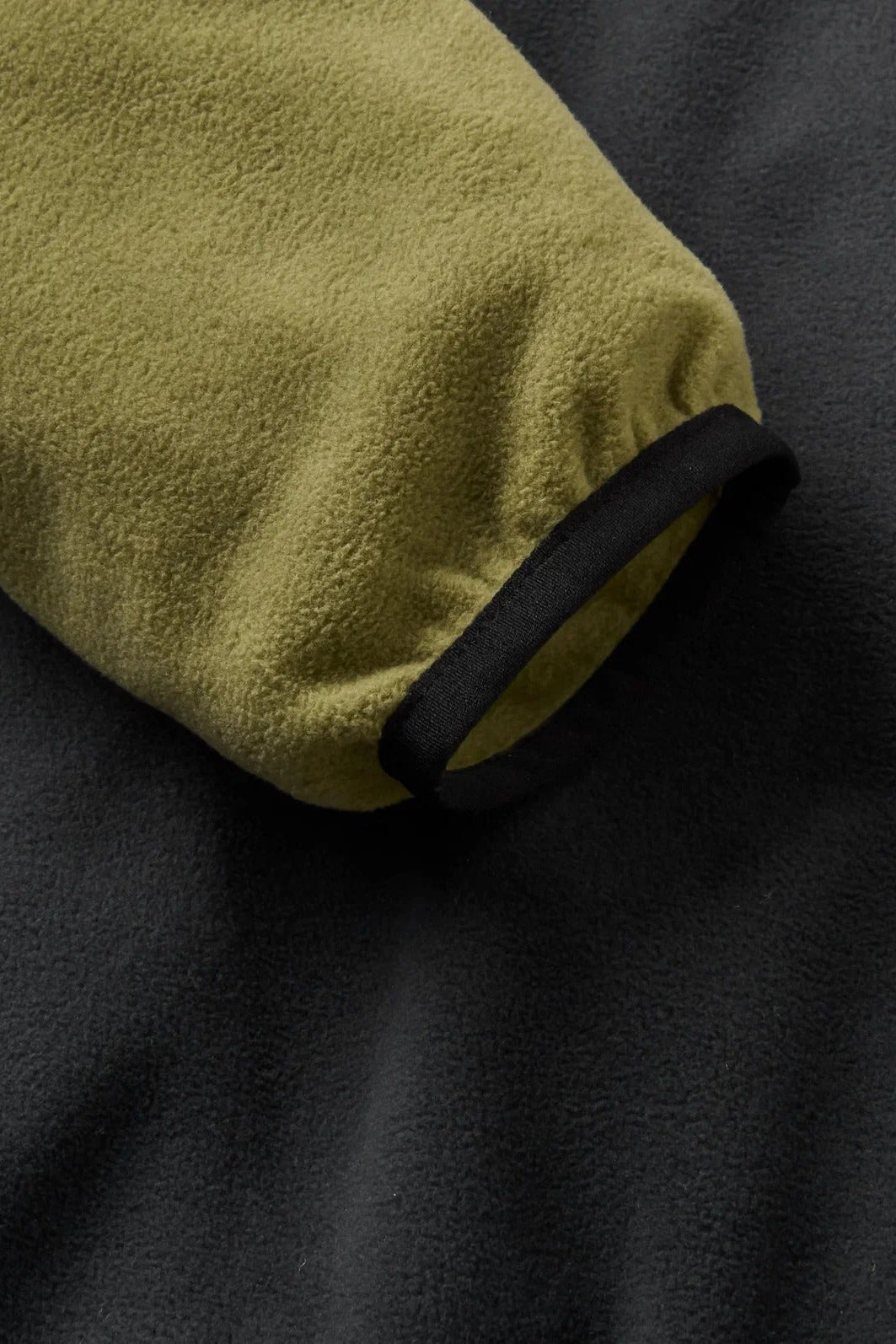 PASSENGER-Set Off Recycled Polar 1/4 Zip Fleece 2.0-Khaki-BACKYARD
