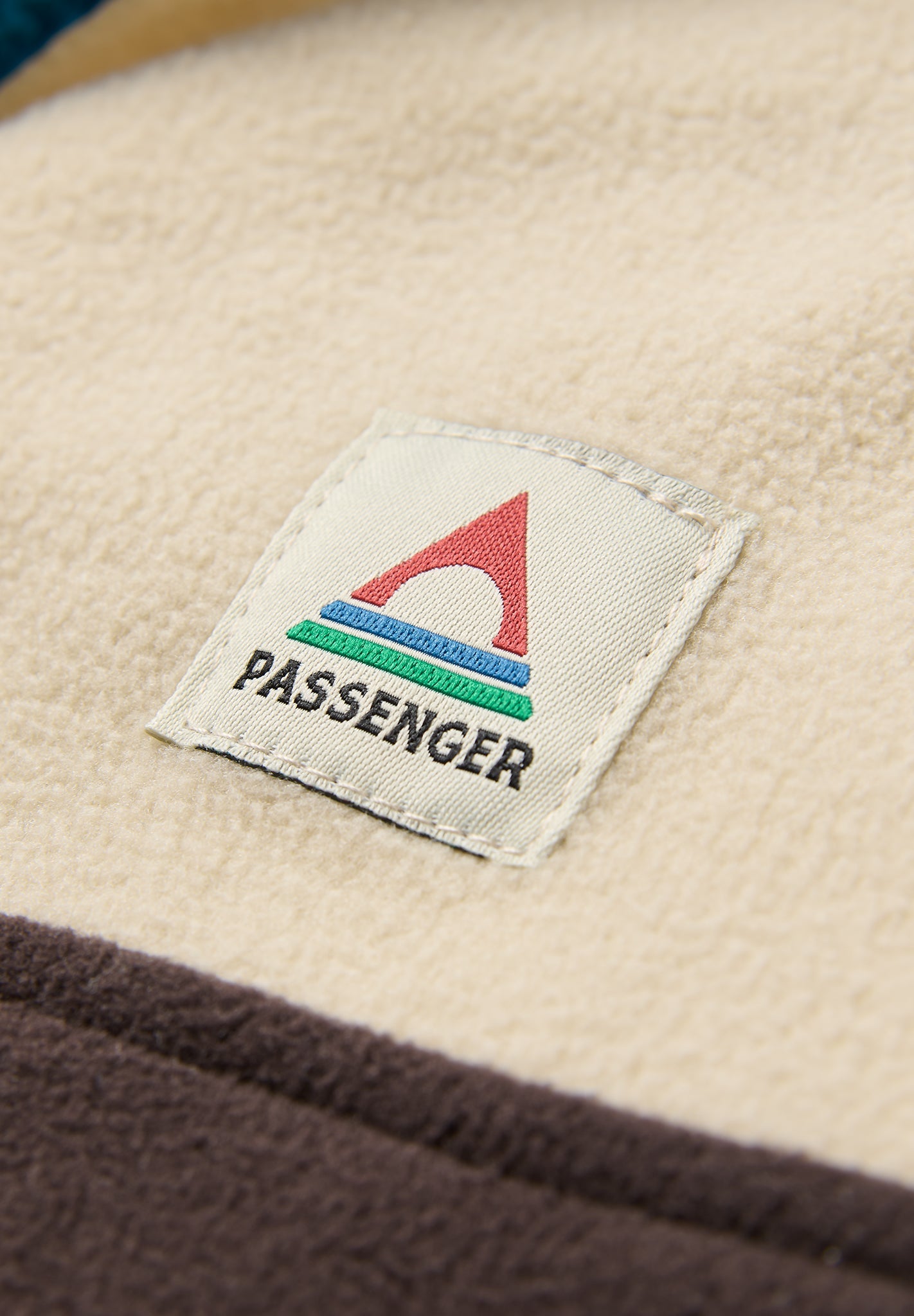 PASSENGER - Set Off Recycled Polar 1/4 Zip Fleece - Oatmeal Espresso - BACKYARD