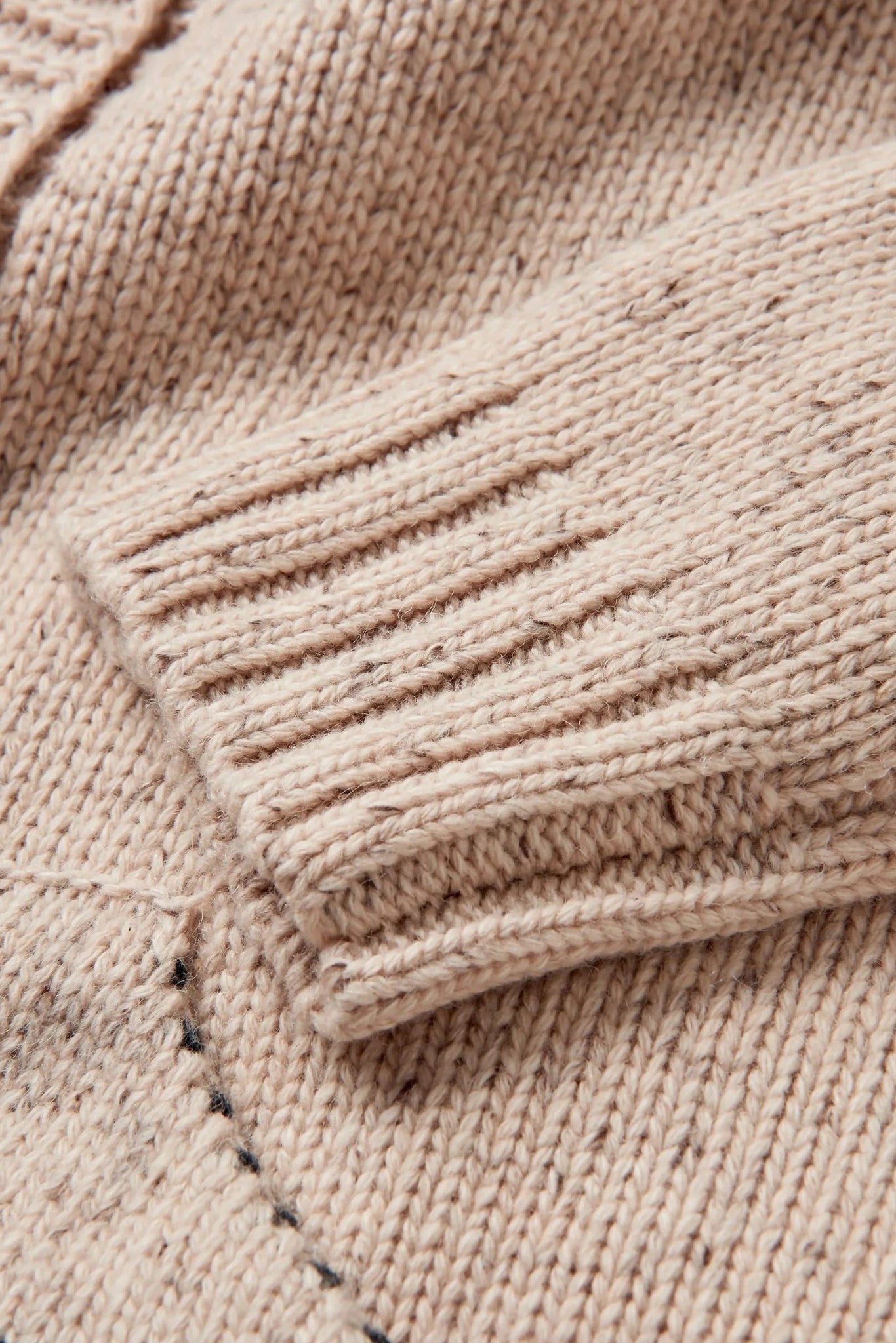 PASSENGER - Snoozle Recycled Knitted Hooded Cardigan - Oatmeal - BACKYARD