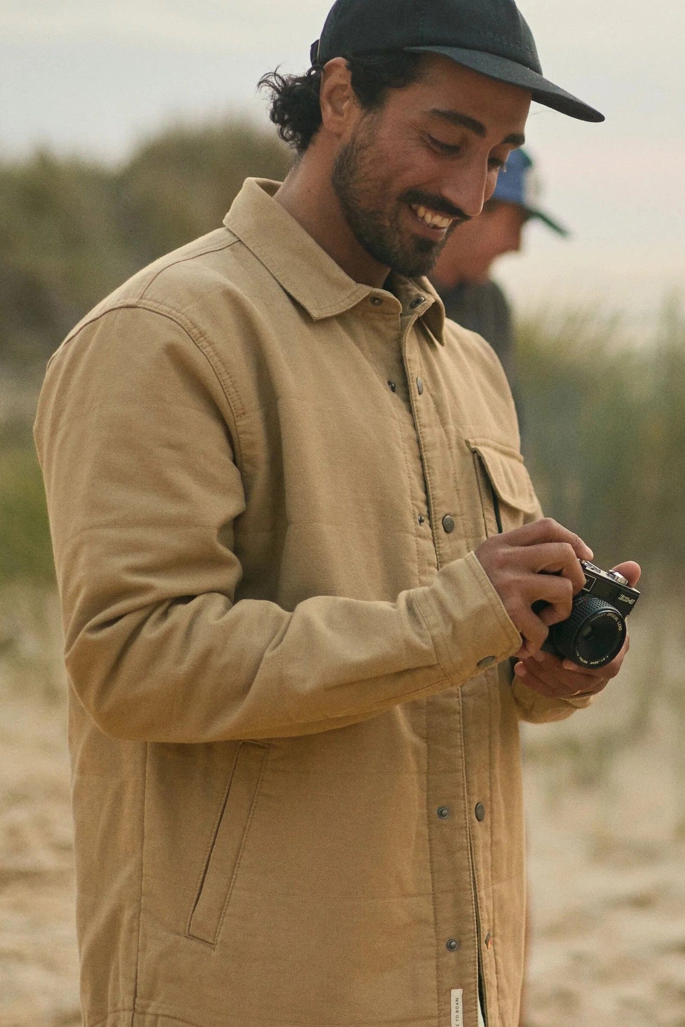 PASSENGER - Taranaki Canvas Quilted Overshirt - Stone - BACKYARD