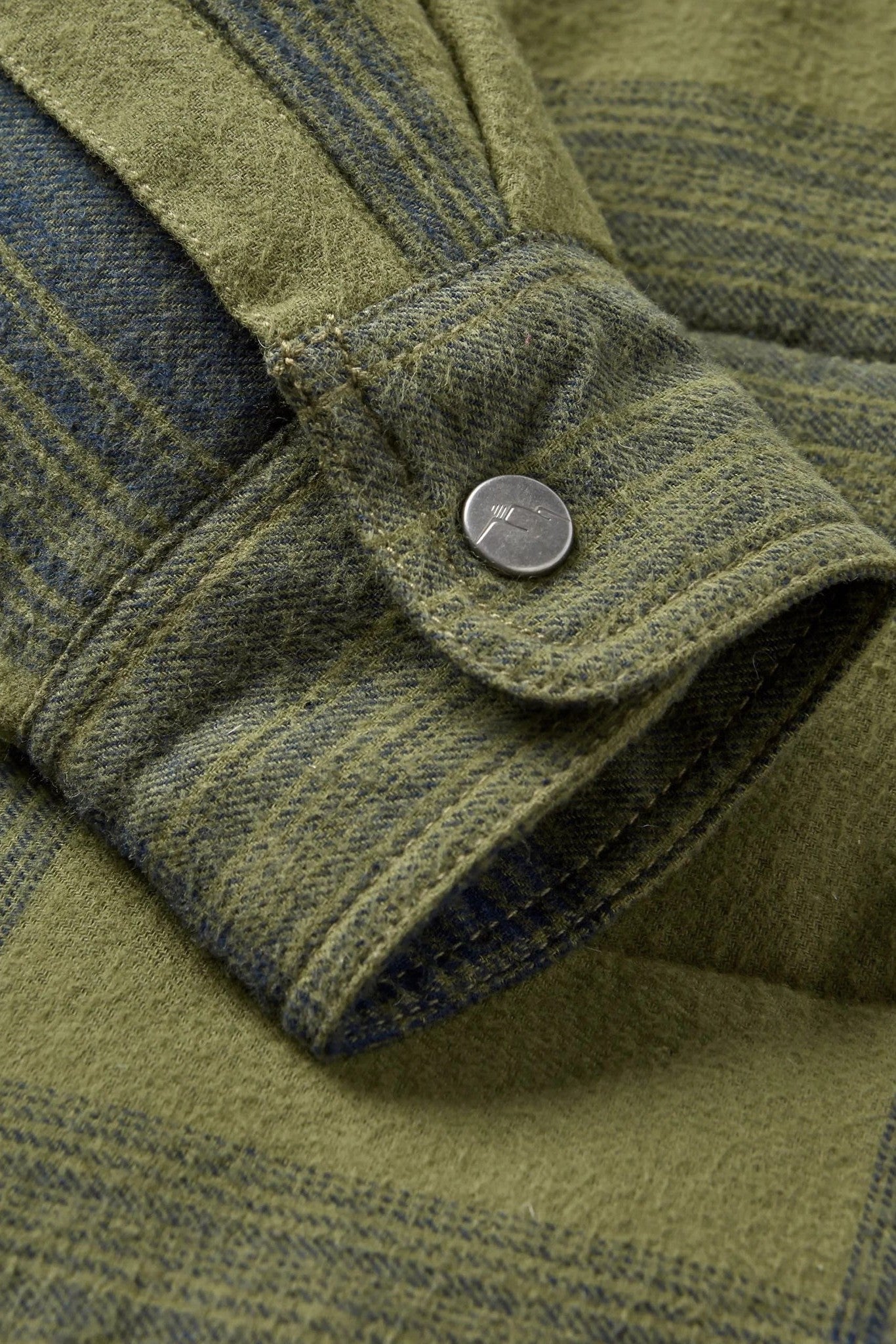 PASSENGER - Taranaki Quilted Overshirt - Navy Khaki Check - BACKYARD