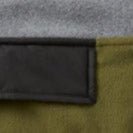 PASSENGER - Woodland Hoodless 1/2 Zip Recycled Polar Fleece - Grey Marl Khaki - BACKYARD