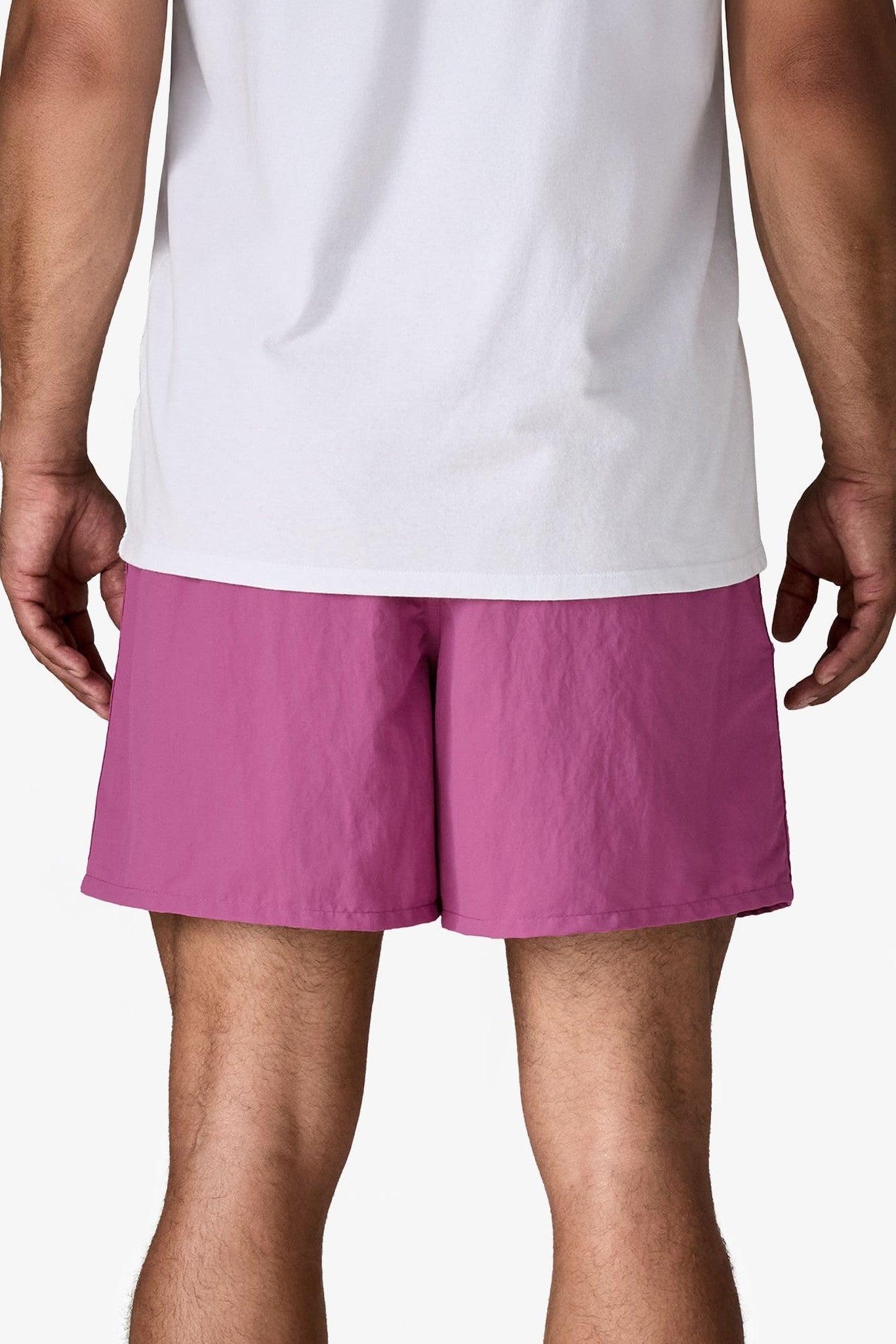 PATAGONIA - Men's Baggies Shorts - '95 Oval Logo: Faded Magenta - BACKYARD