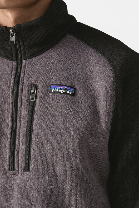 PATAGONIA-Men's Better Sweater 1/4 Zip-May Grey-BACKYARD