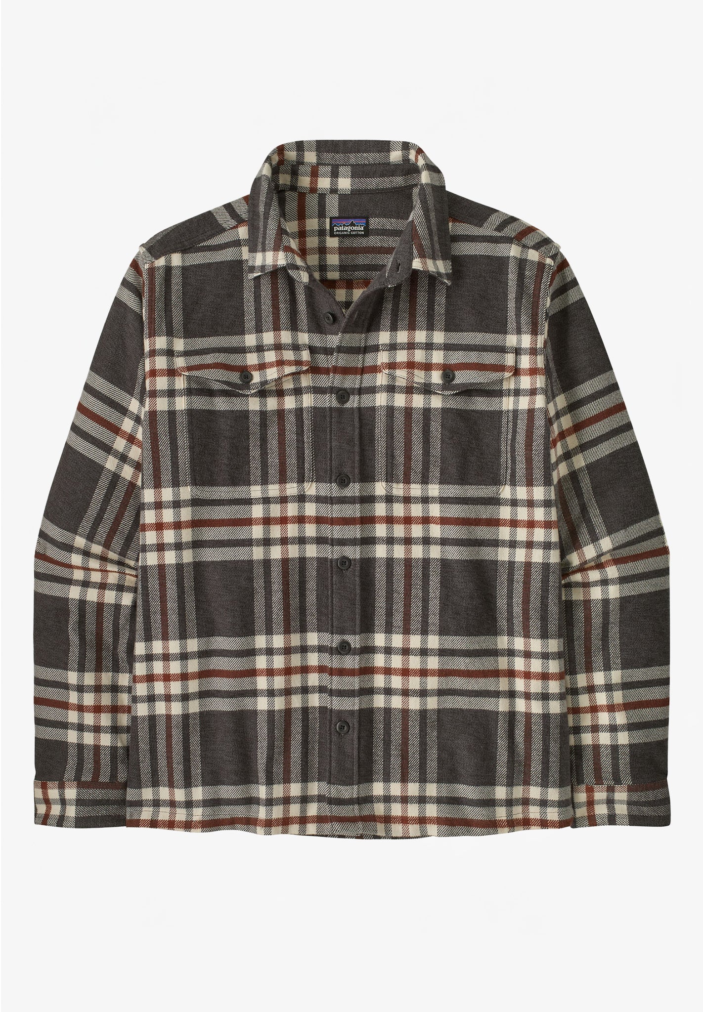 PATAGONIA - Men's Fjord Flannel Shirt - Catch: Ink Black - BACKYARD