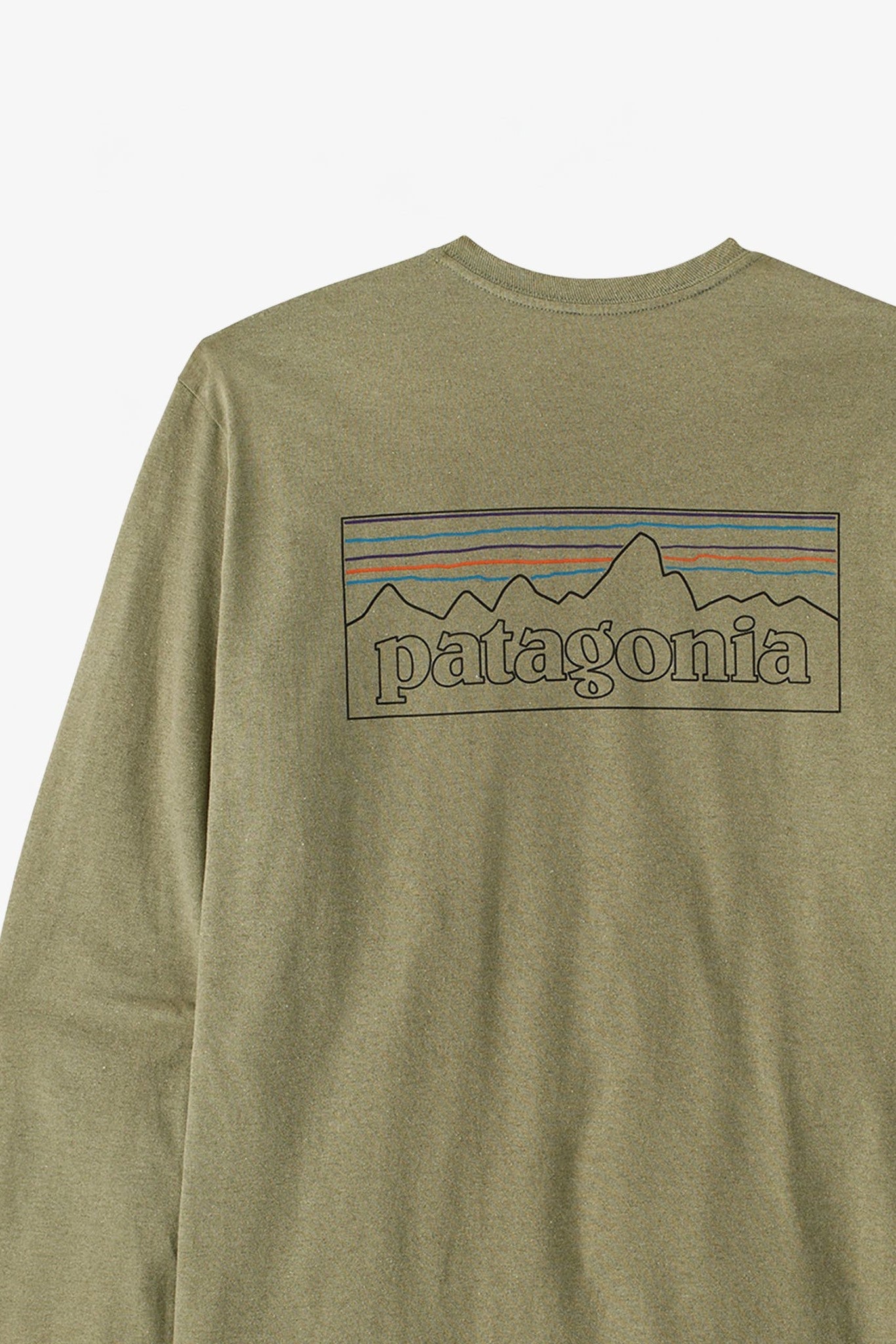 PATAGONIA - Men's Longsleeve P - 6 Logo Responsibili - Tee - P - 6 Outline: Gumtree Green - BACKYARD