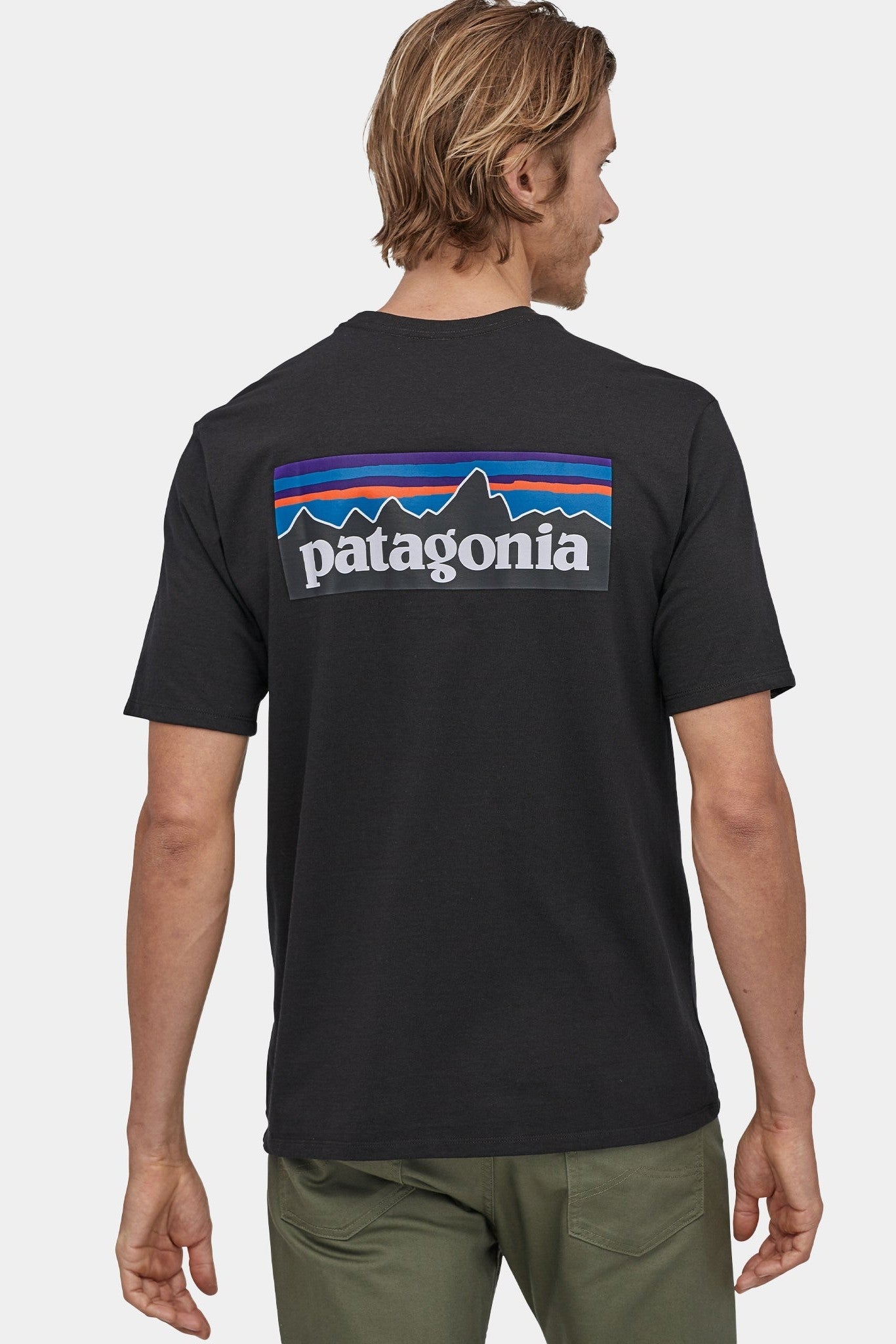 PATAGONIA - Men's P - 6 Logo Responsibili - Tee - Black - BACKYARD