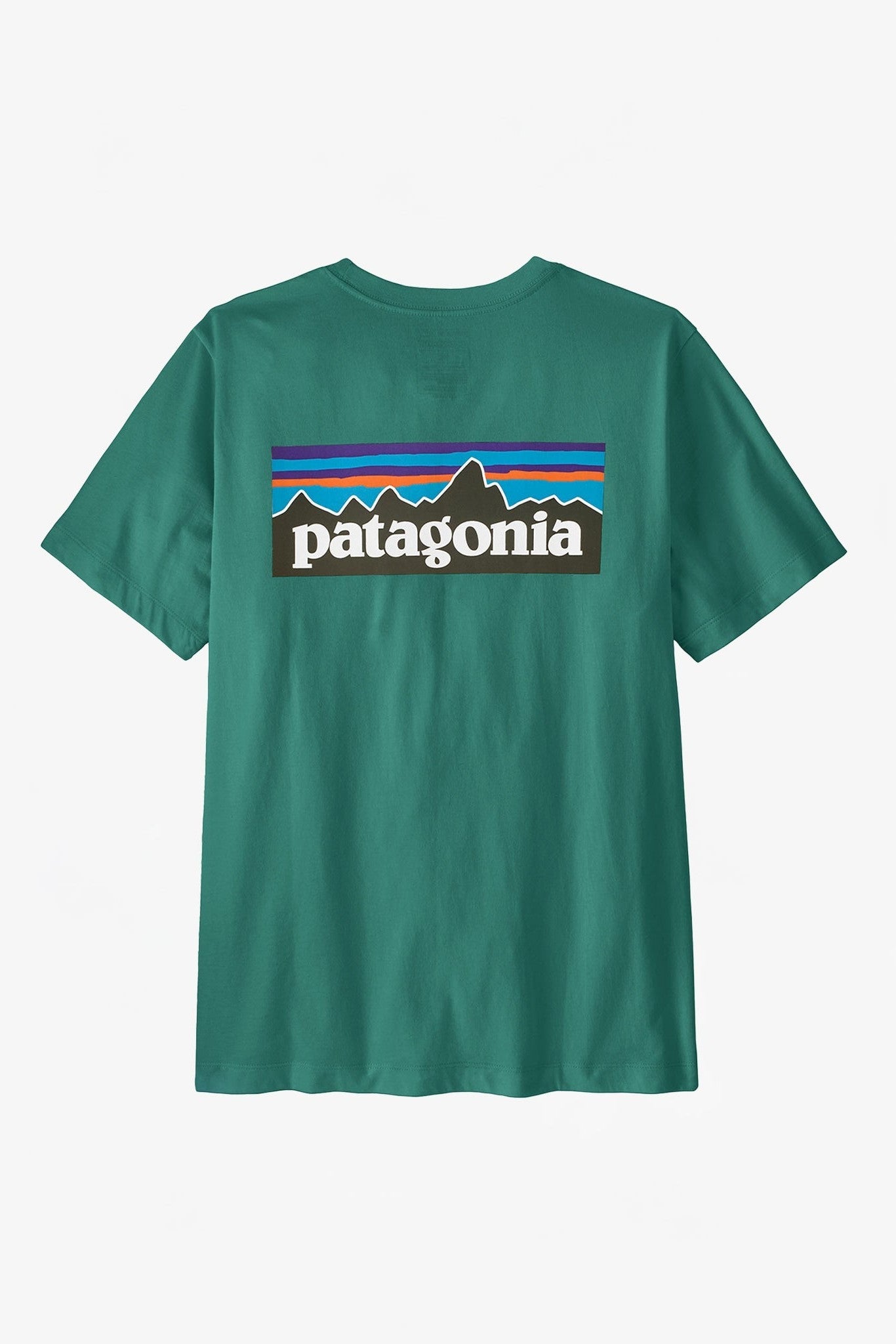 PATAGONIA - Men's P - 6 Logo T-Shirt - Gem Green - BACKYARD