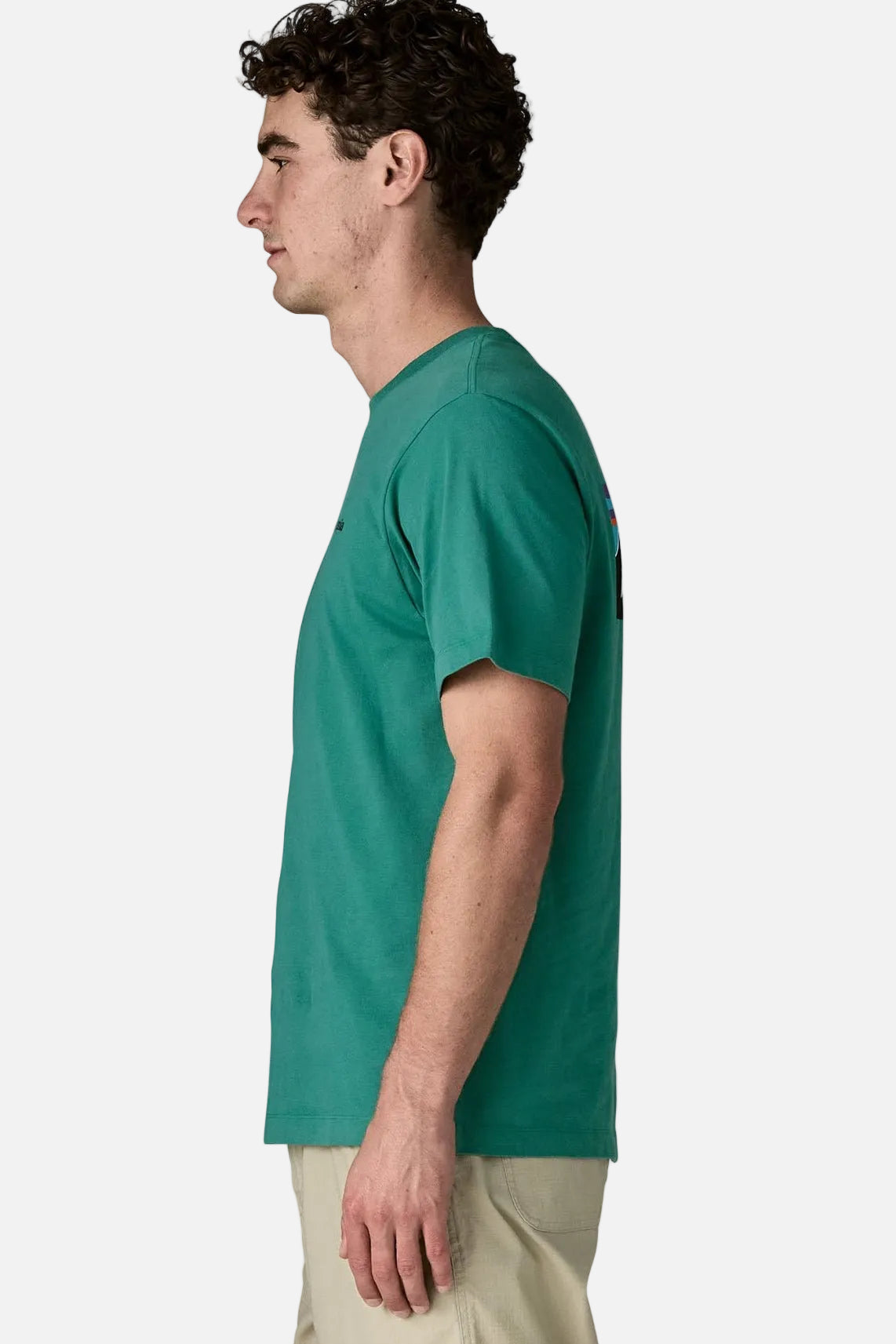 PATAGONIA - Men's P - 6 Logo T-Shirt - Gem Green - BACKYARD