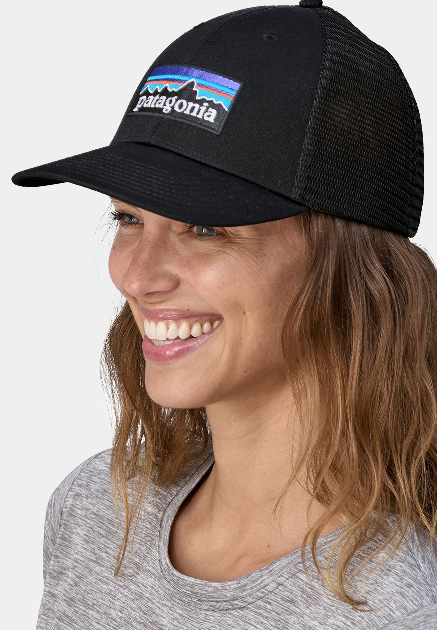 PATAGONIA - P - 6 Logo LoPro Trucker Hat - Black - BACKYARD