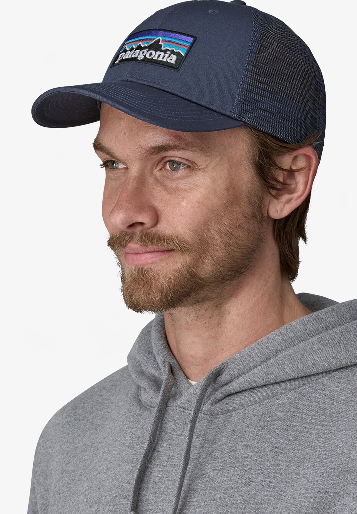 PATAGONIA - P - 6 Logo LoPro Trucker Hat - Abundant Blue - BACKYARD