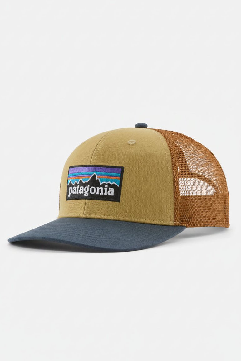 PATAGONIA-P-6 Logo Trucker Hat-Lynx Tan-BACKYARD