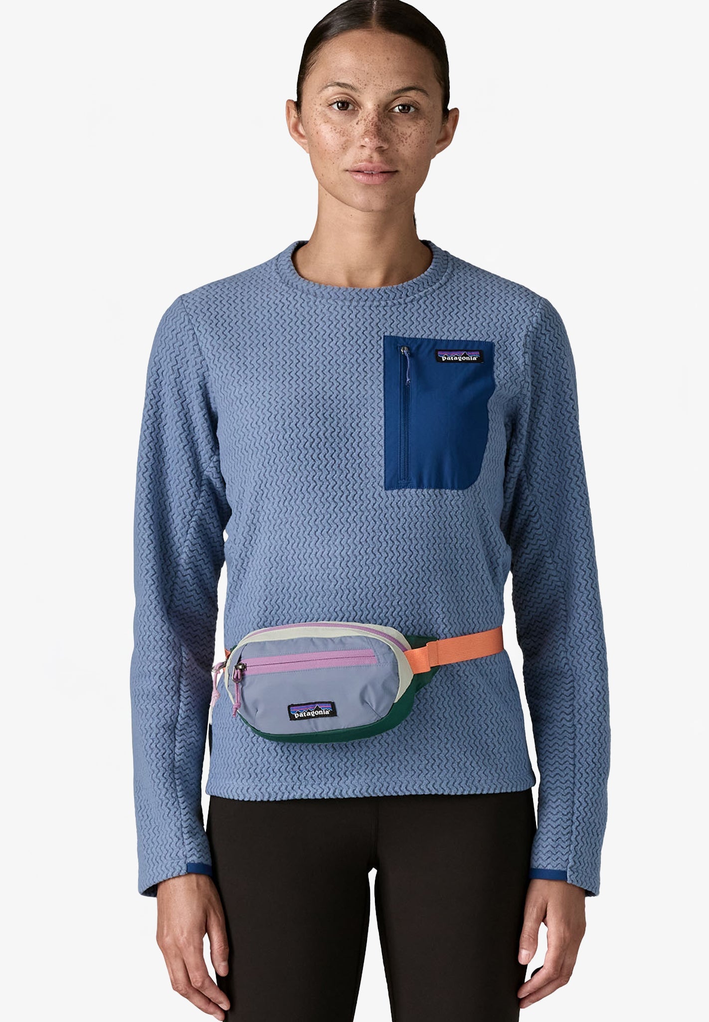 PATAGONIA - Terravia Mini Hip Pack - Patchwork: Barnacle Blue - BACKYARD