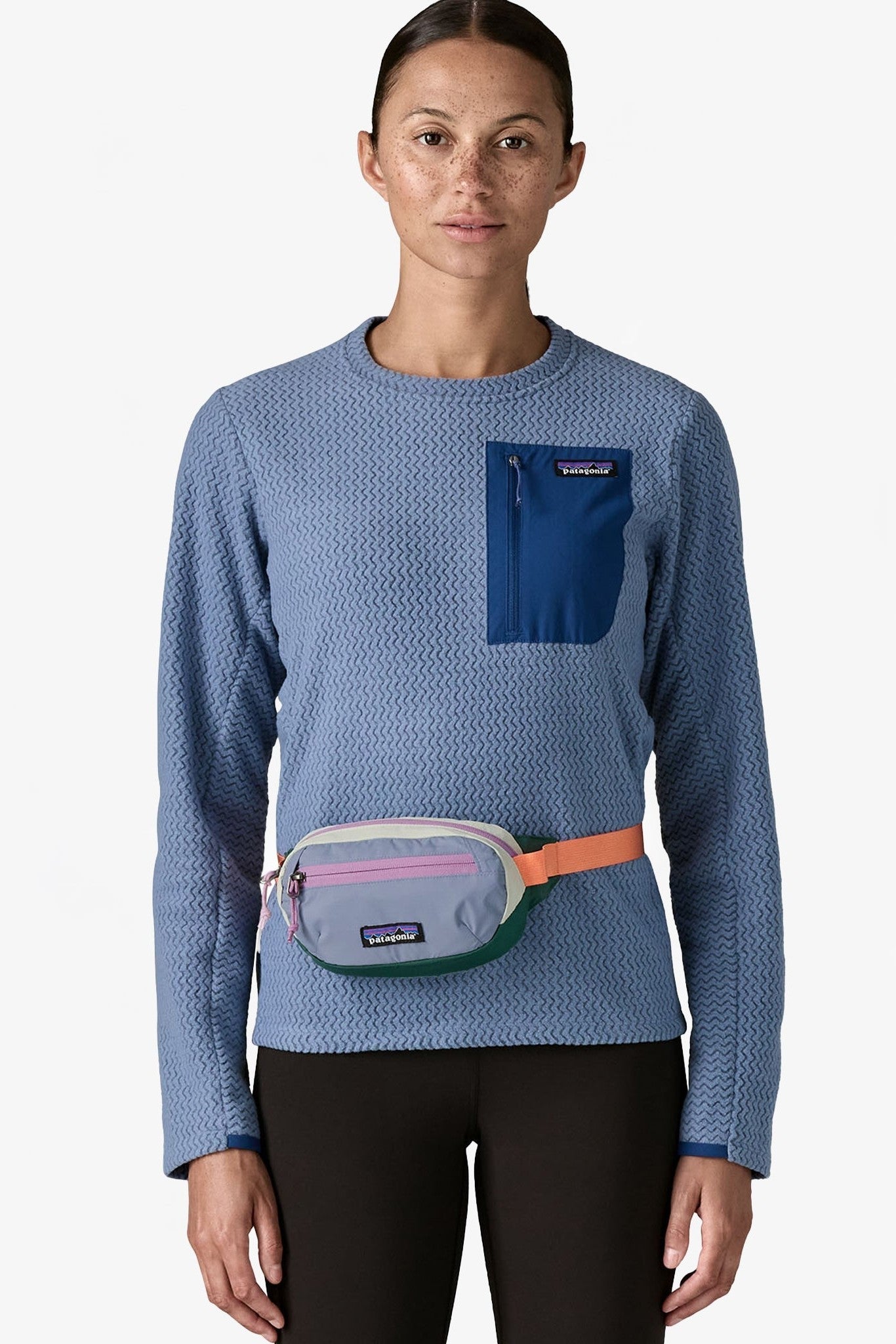 PATAGONIA - Terravia Mini Hip Pack - Patchwork: Barnacle Blue - BACKYARD