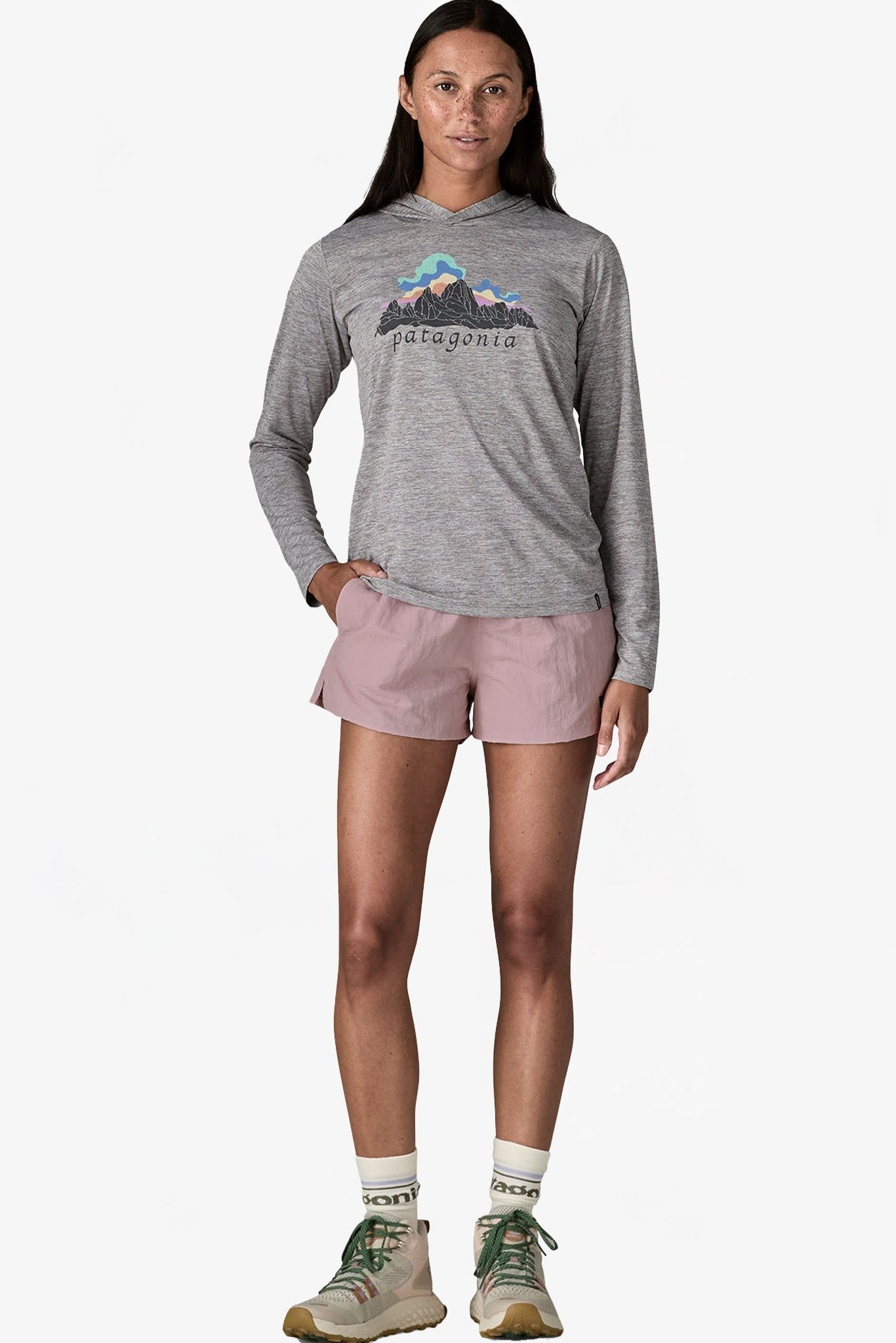 PATAGONIA - Women's Barely Baggies Shorts - Quiet Violet - BACKYARD