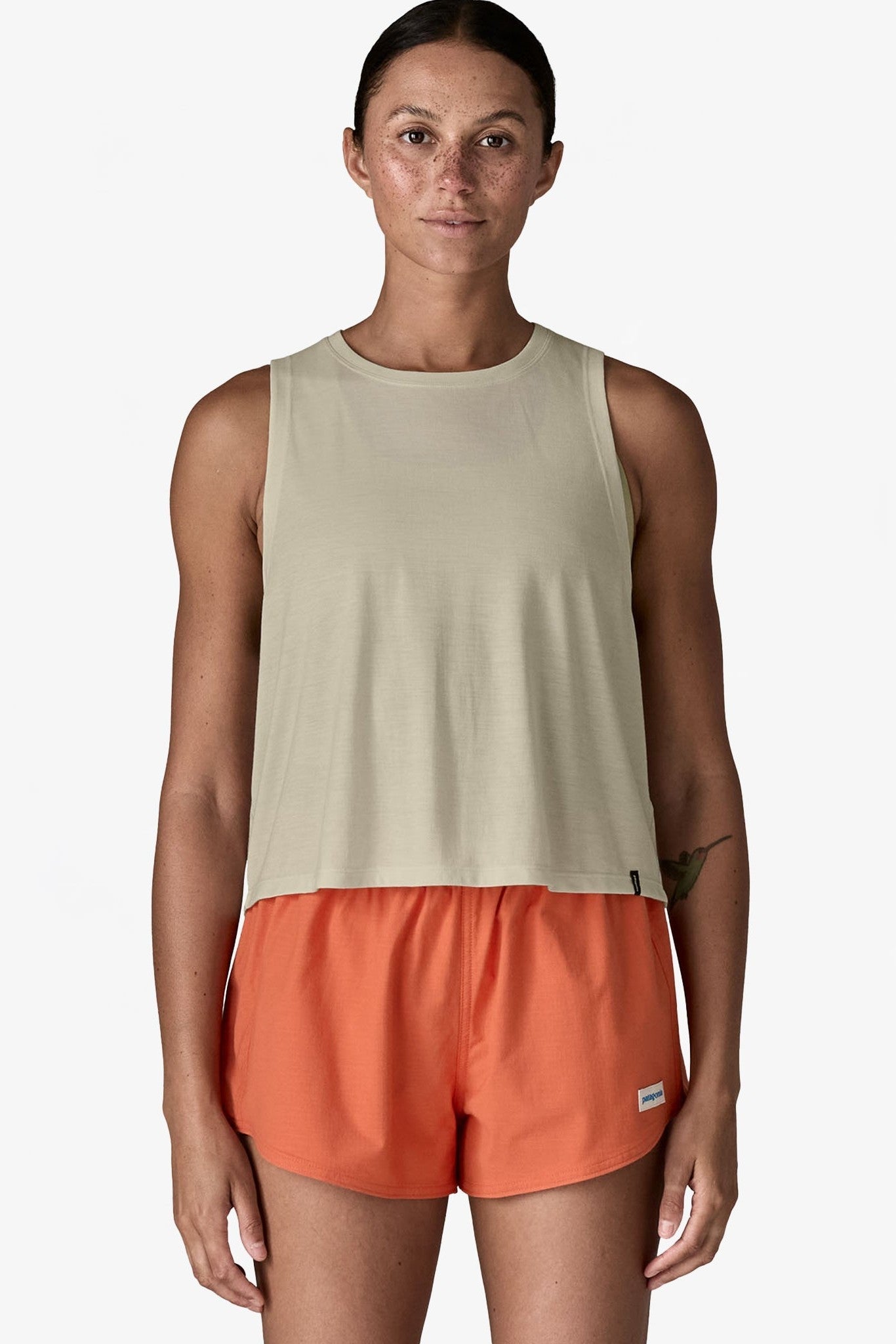 PATAGONIA - Women's Cap Cool Trail Cropped Tank - Blue Sage - BACKYARD