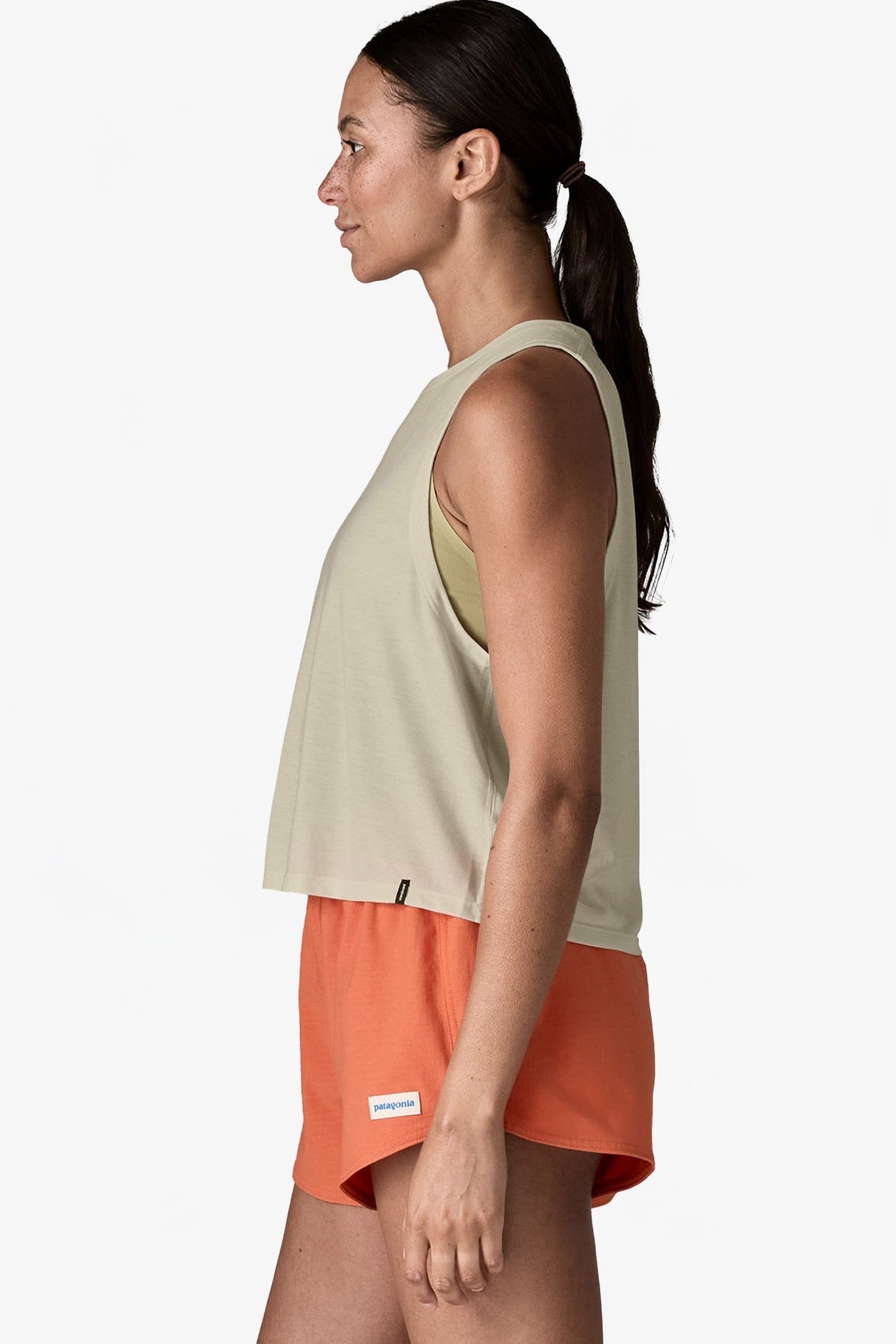 PATAGONIA - Women's Cap Cool Trail Cropped Tank - Blue Sage - BACKYARD