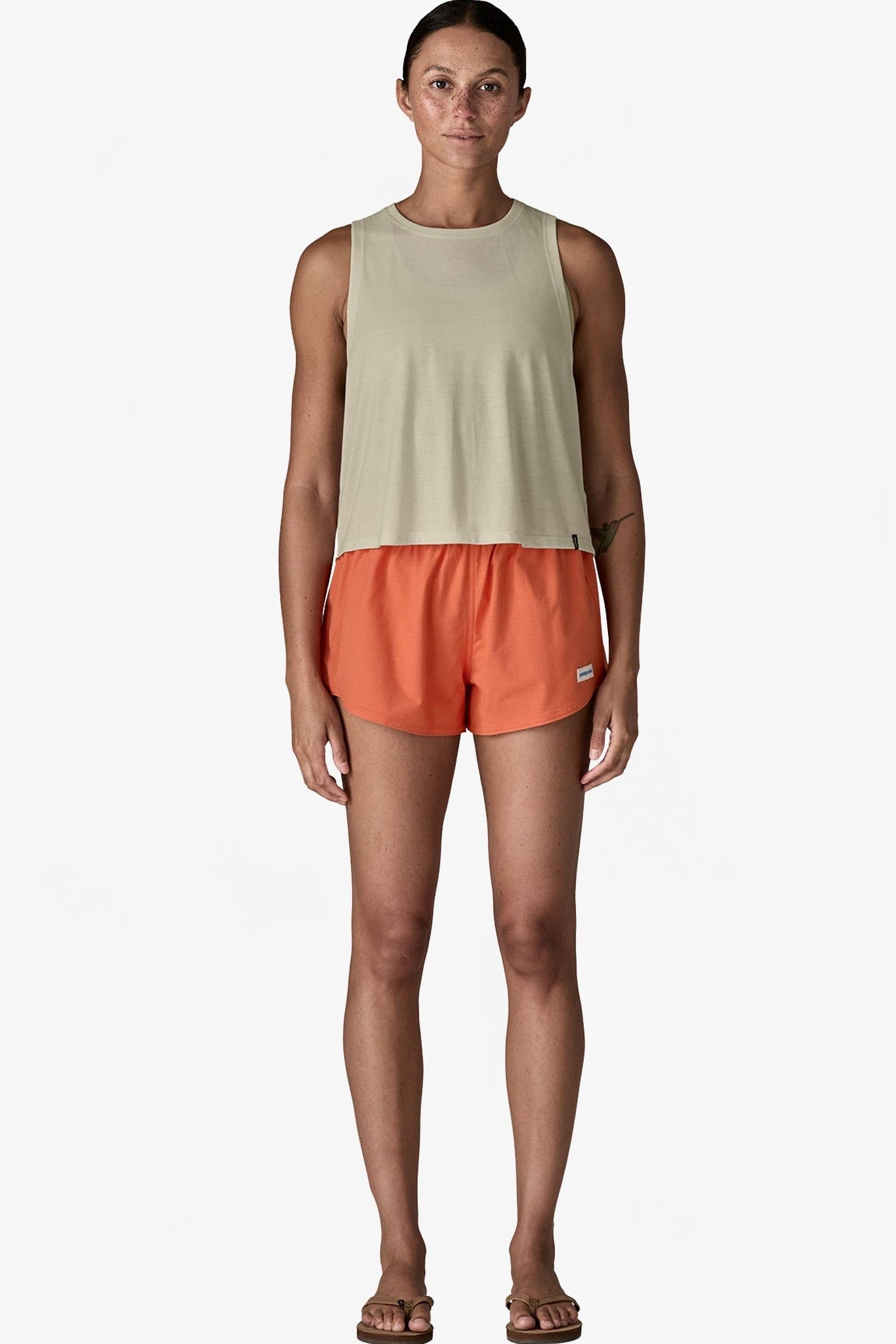 PATAGONIA - Women's Cap Cool Trail Cropped Tank - Blue Sage - BACKYARD