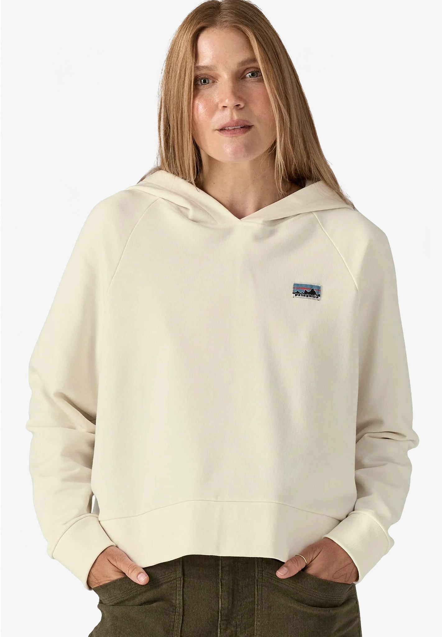 PATAGONIA - Women's Regenerative Organic Certified Cotton Essential Hoody - Wool White - BACKYARD
