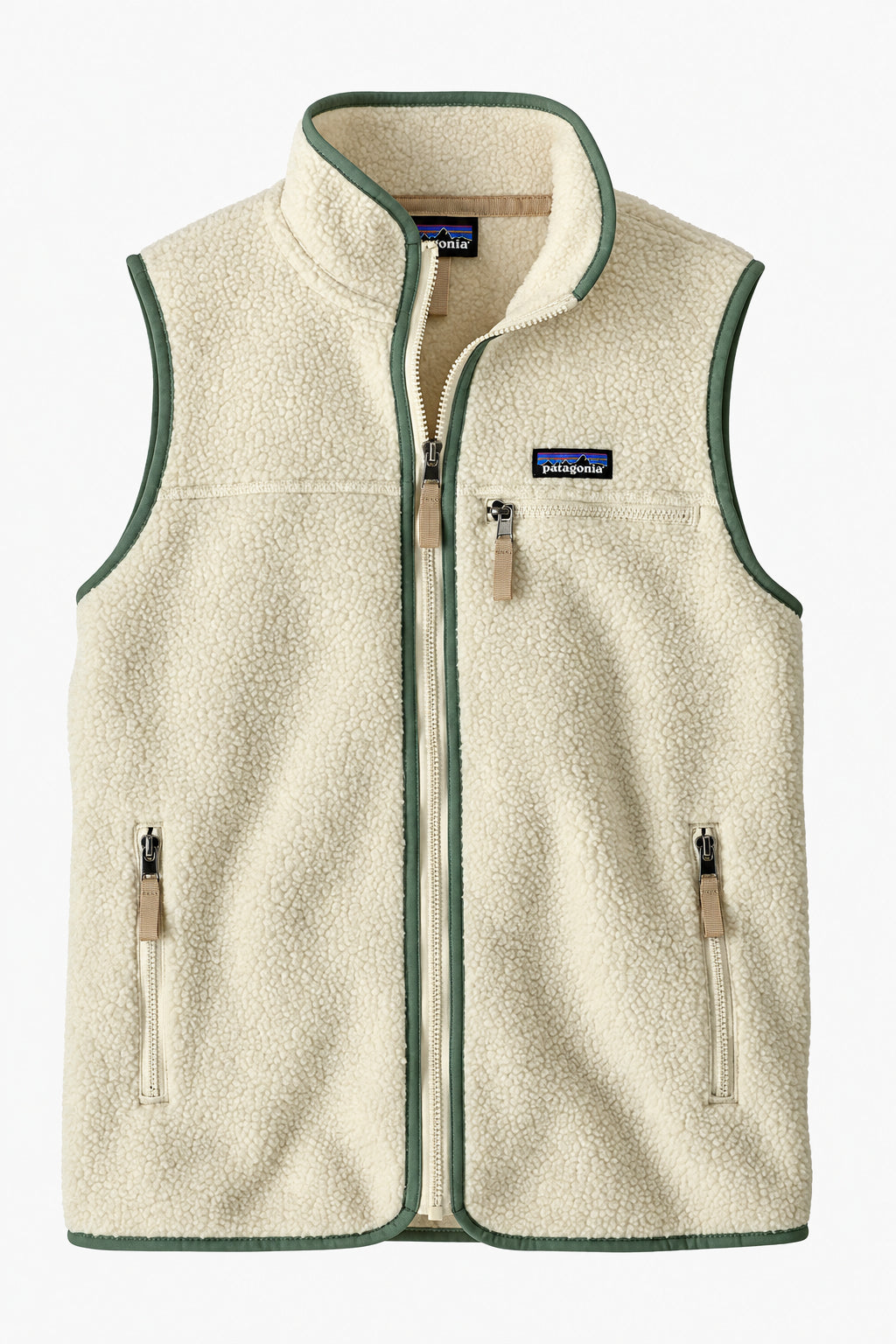 PATAGONIA-Women's Retro Pile Vest-Natural Ellwood Green-BACKYARD