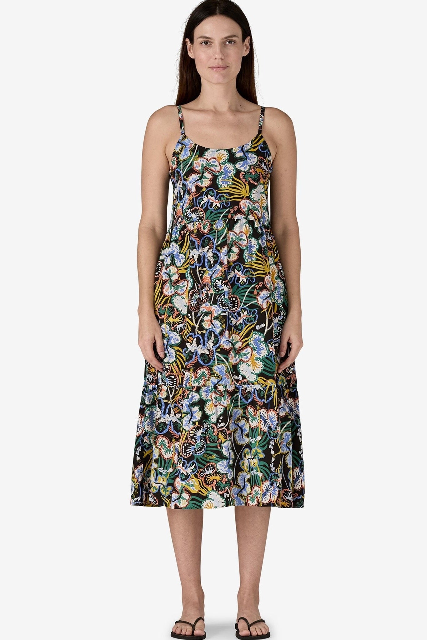 PATAGONIA - Women's Tidal Threads Dress - Bees and Flowers: Still Blue - BACKYARD