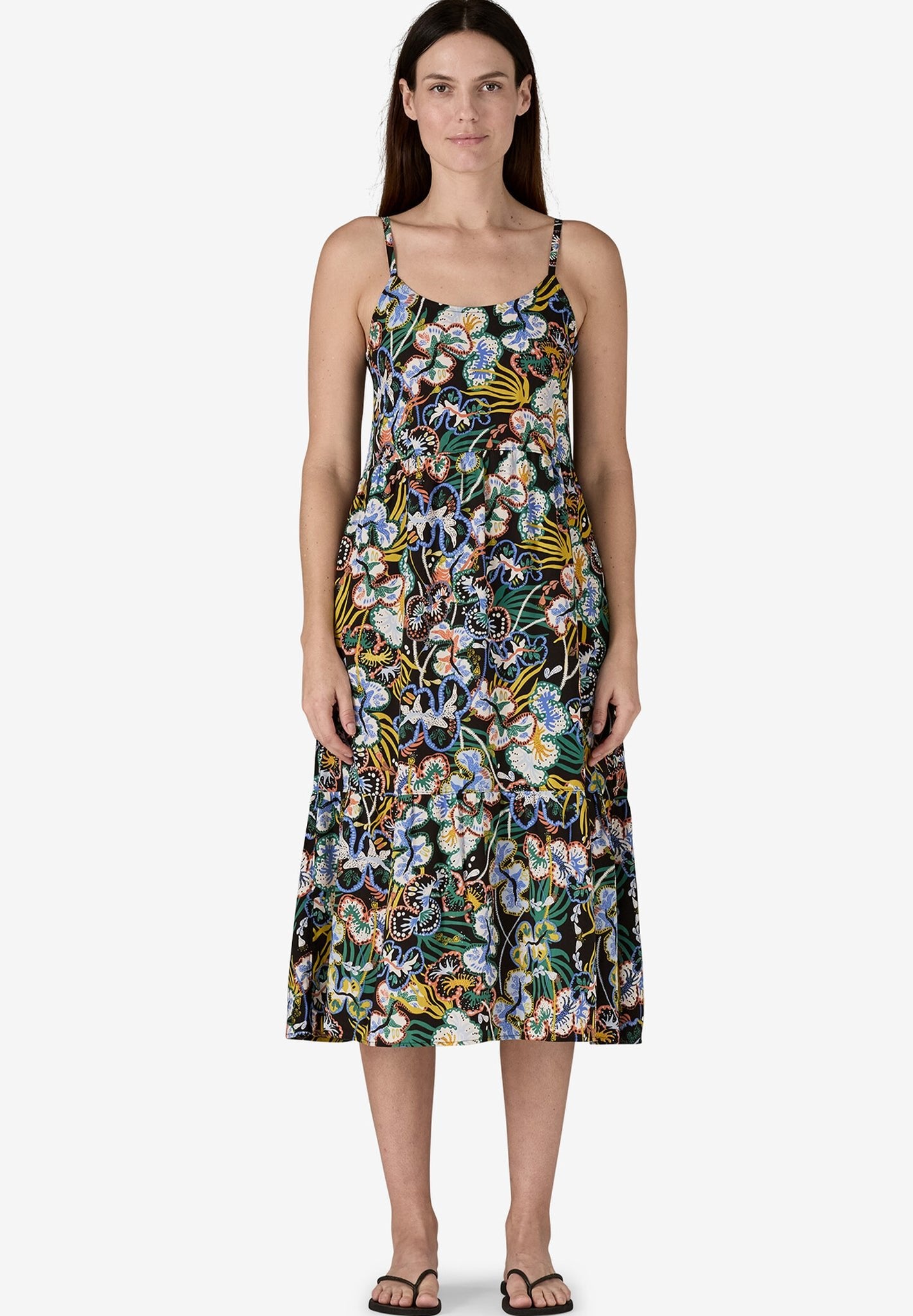 PATAGONIA - Women's Tidal Threads Dress - Bees and Flowers: Still Blue - BACKYARD
