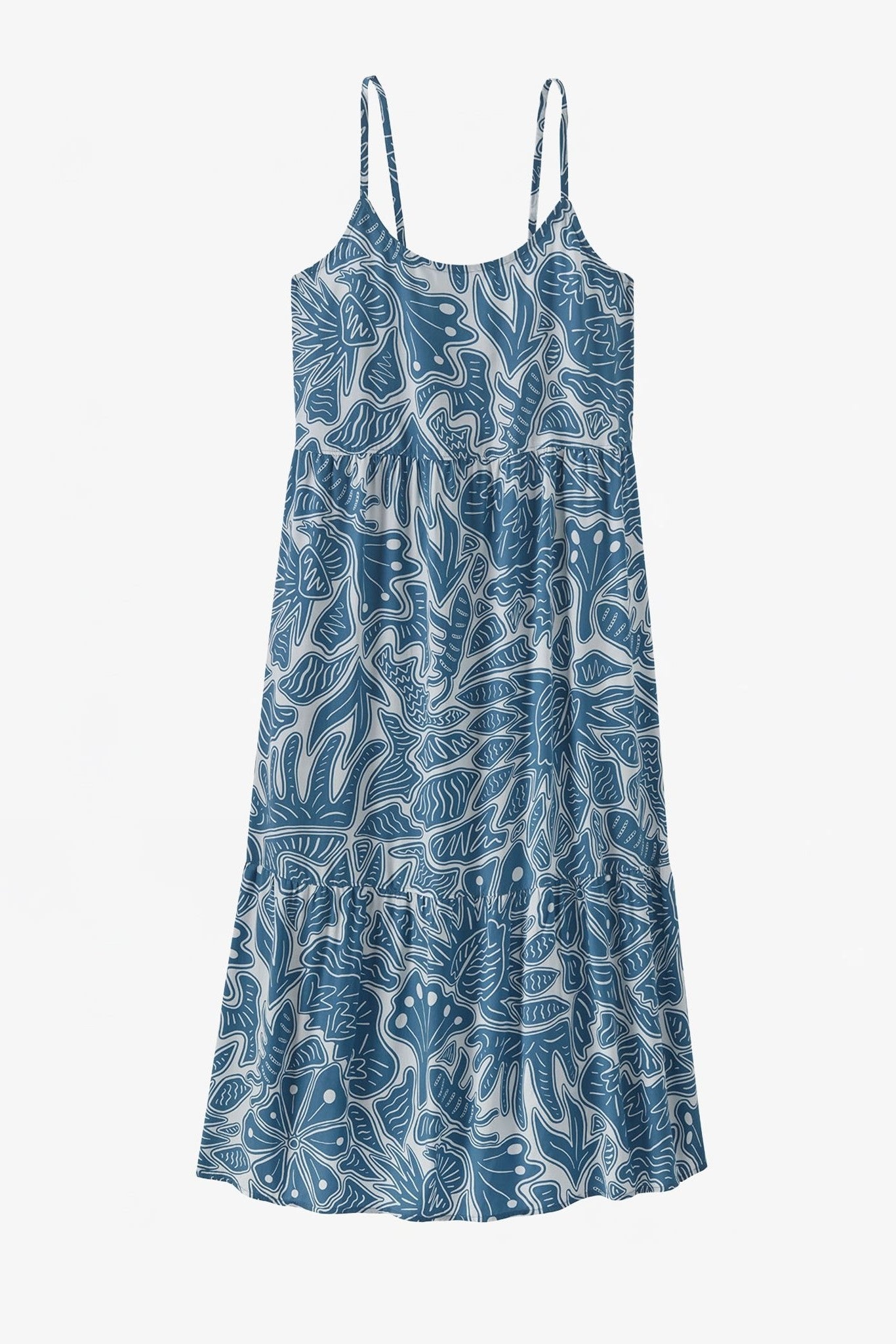 PATAGONIA - Women's Tidal Threads Dress - Bees and Flowers: Still Blue - BACKYARD