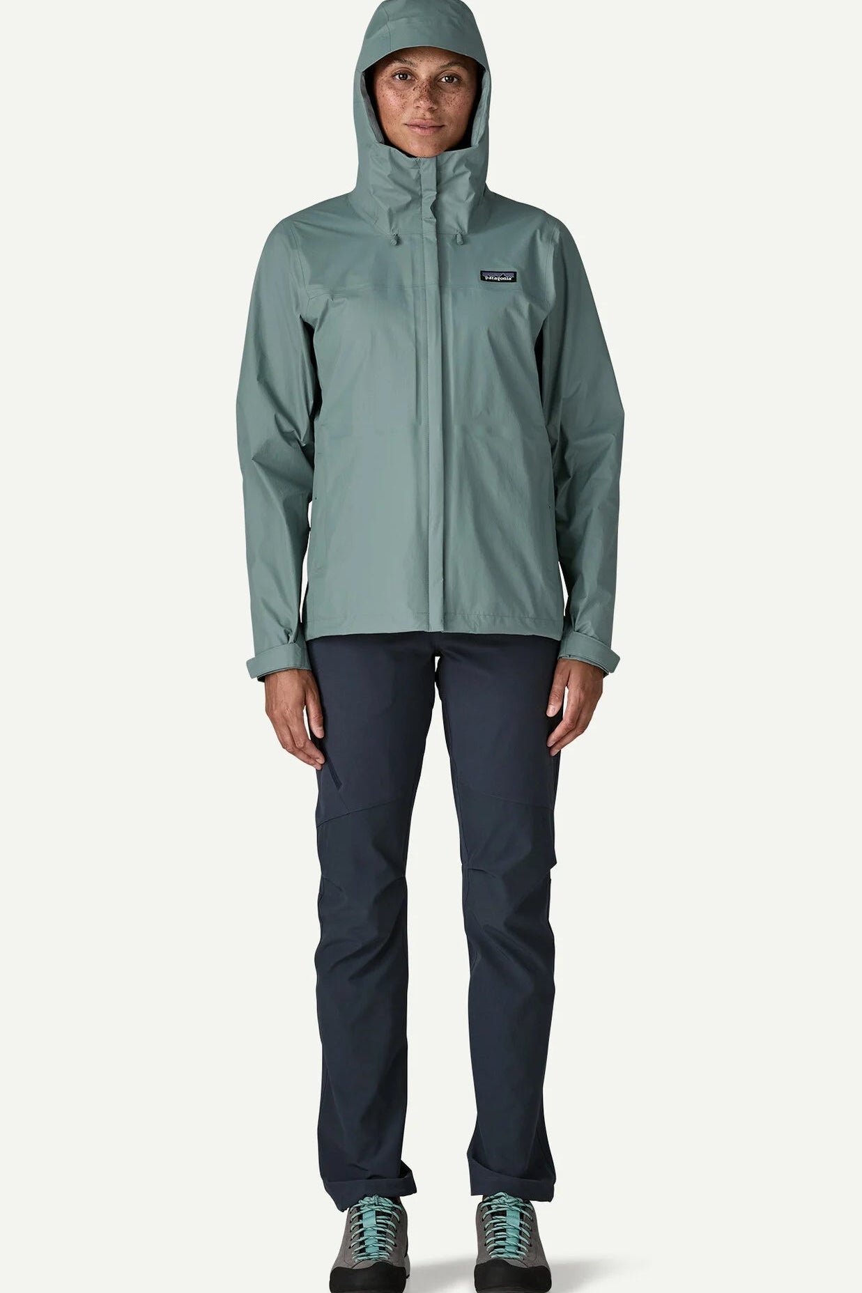 PATAGONIA-Women's Torrentshell 3L Rain Jacket-Blue Sage-BACKYARD