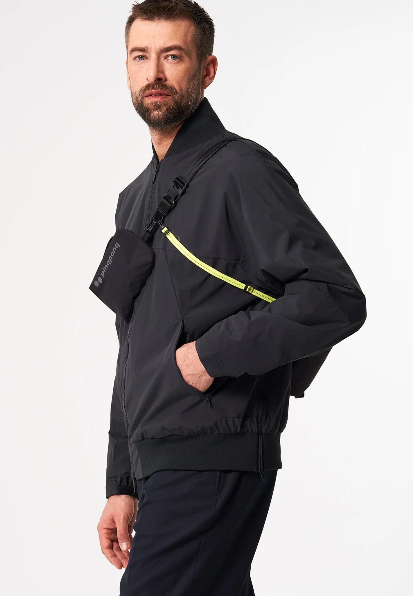 PINQPONQ - Aksel Hipbag - Solid Black - BACKYARD