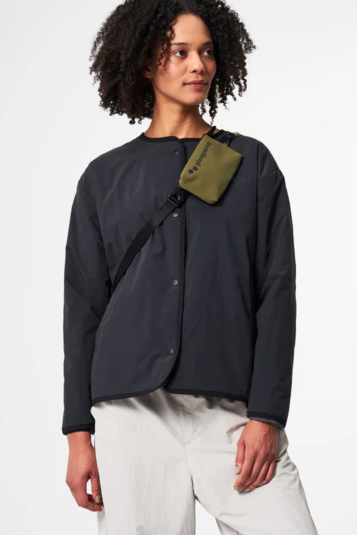 PINQPONQ - Aksel Hipbag - Solid Olive - BACKYARD