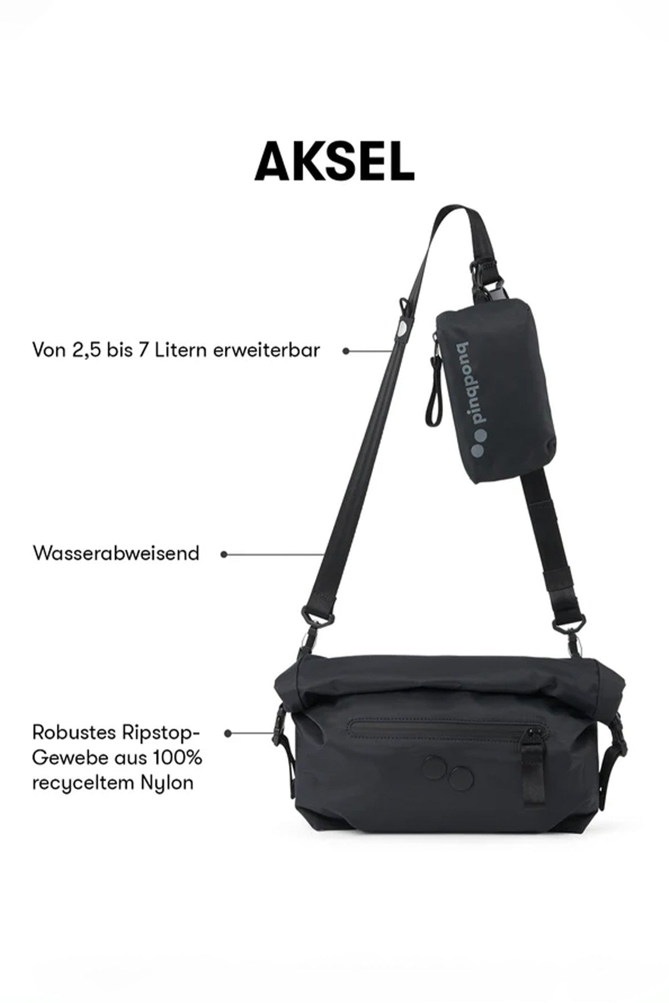 PINQPONQ - Aksel Hipbag - Solid Olive - BACKYARD